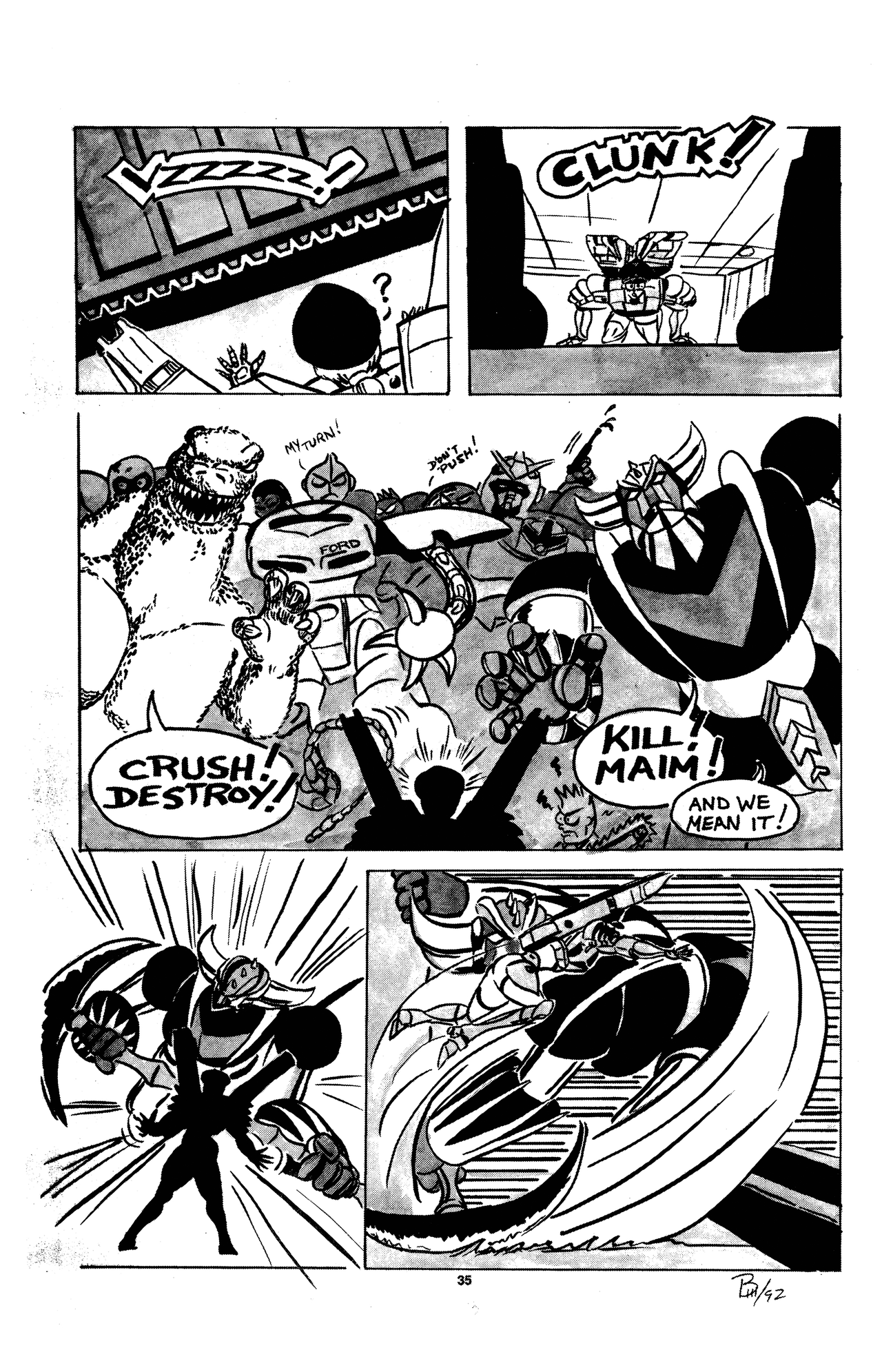 Read online Girls of Ninja High School comic -  Issue #2 - 35