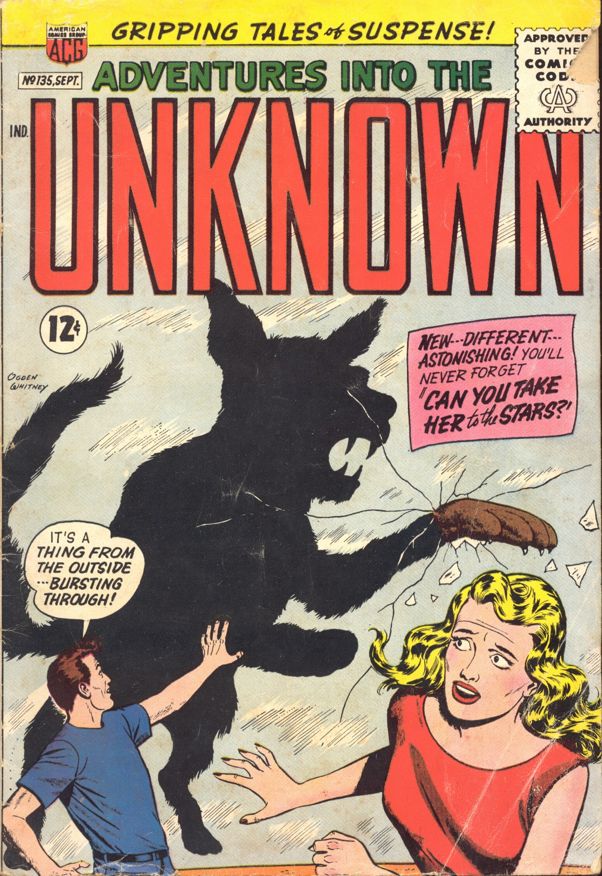 Read online Adventures Into The Unknown comic -  Issue #135 - 1