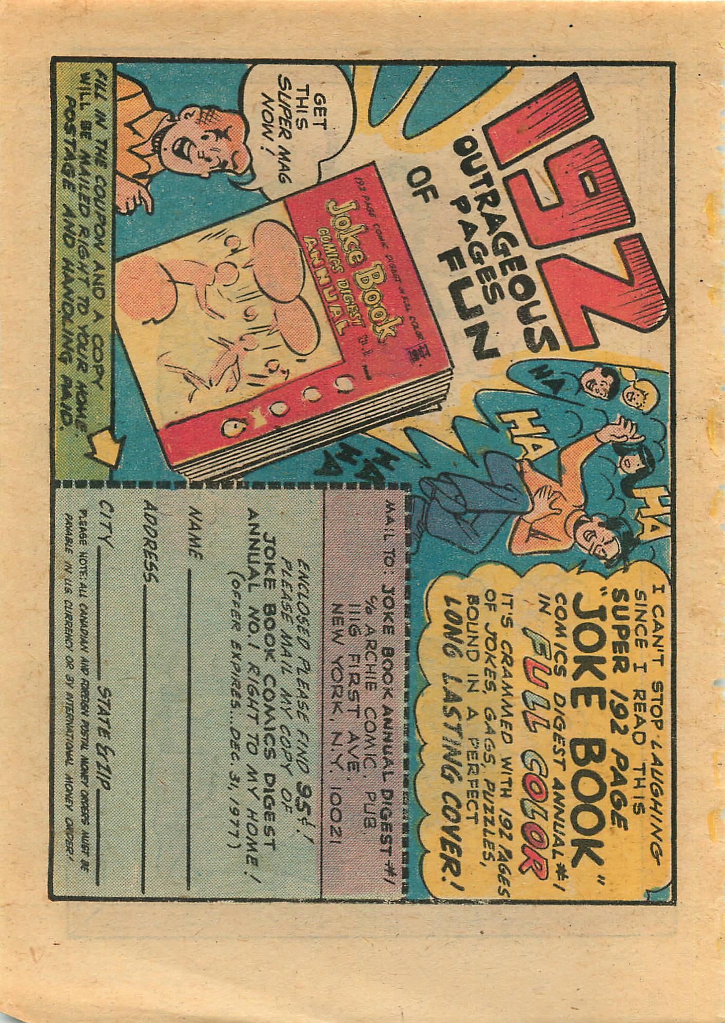 Read online Little Archie Comics Digest Magazine comic -  Issue #1 - 193