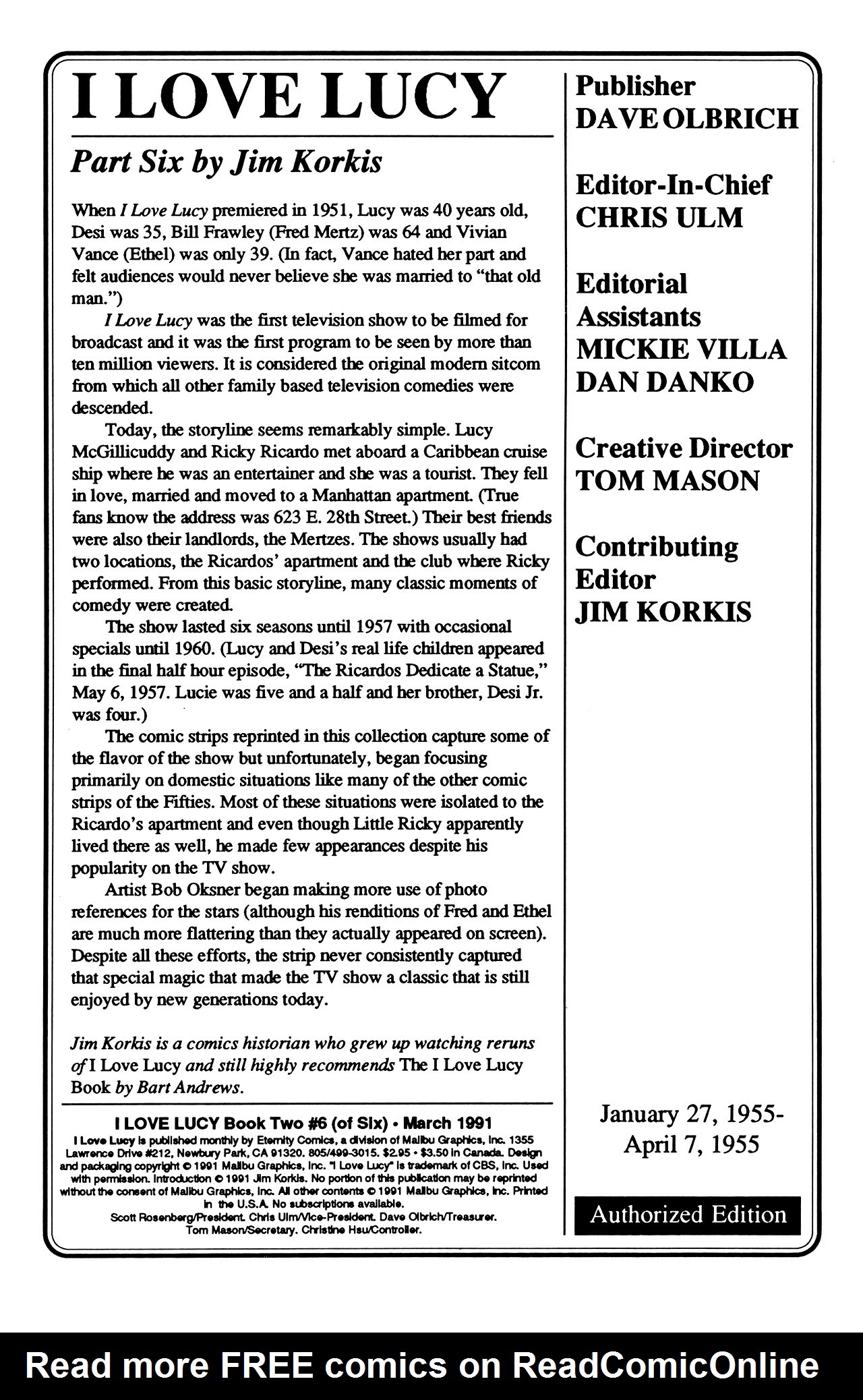 Read online I Love Lucy Too comic -  Issue #6 - 2