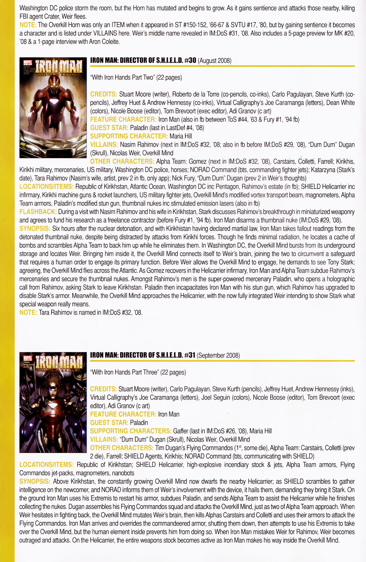 Read online Official Index to the Marvel Universe comic -  Issue #13 - 28