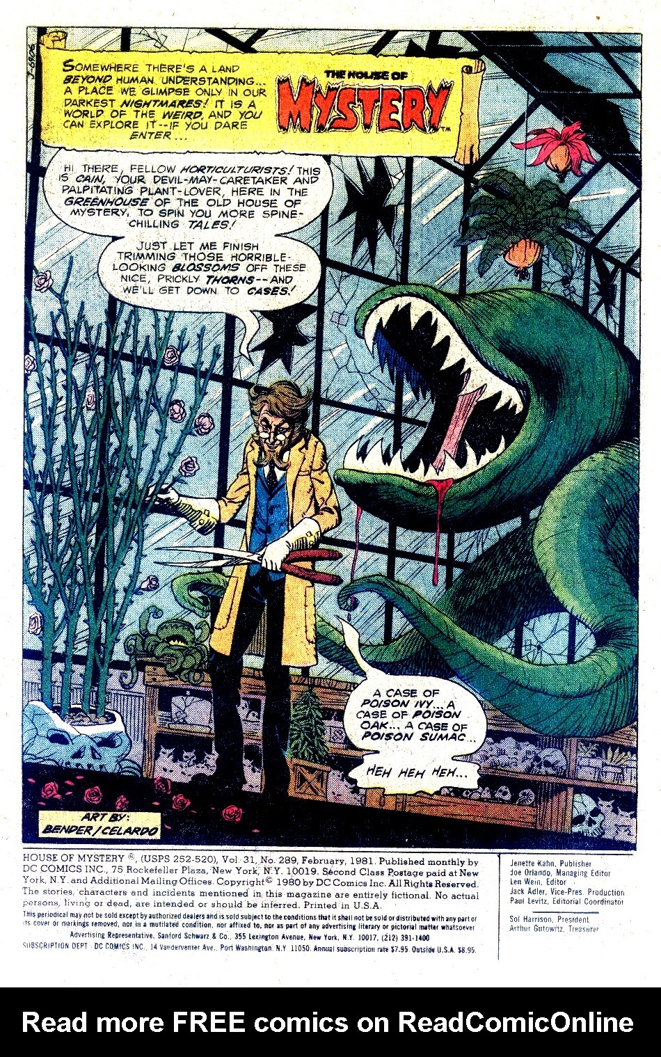 Read online House of Mystery (1951) comic -  Issue #289 - 3