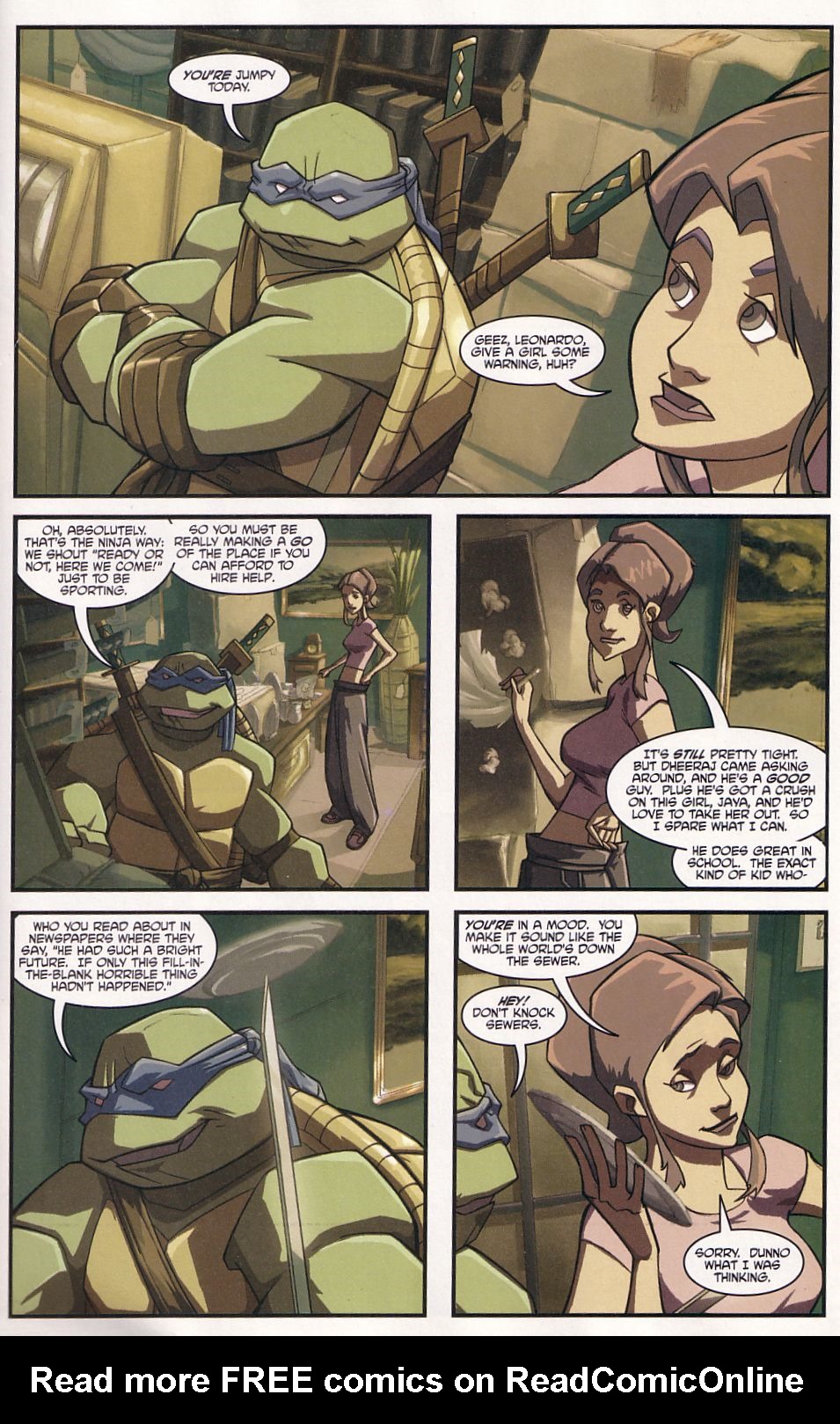 Read online Teenage Mutant Ninja Turtles (2003) comic -  Issue #6 - 7