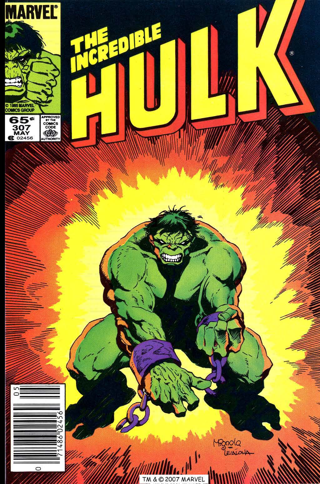 Read online The Incredible Hulk (1968) comic -  Issue #307 - 1