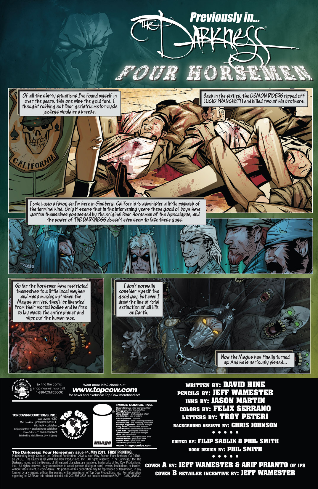 Read online The Darkness: Four Horsemen comic -  Issue #4 - 2