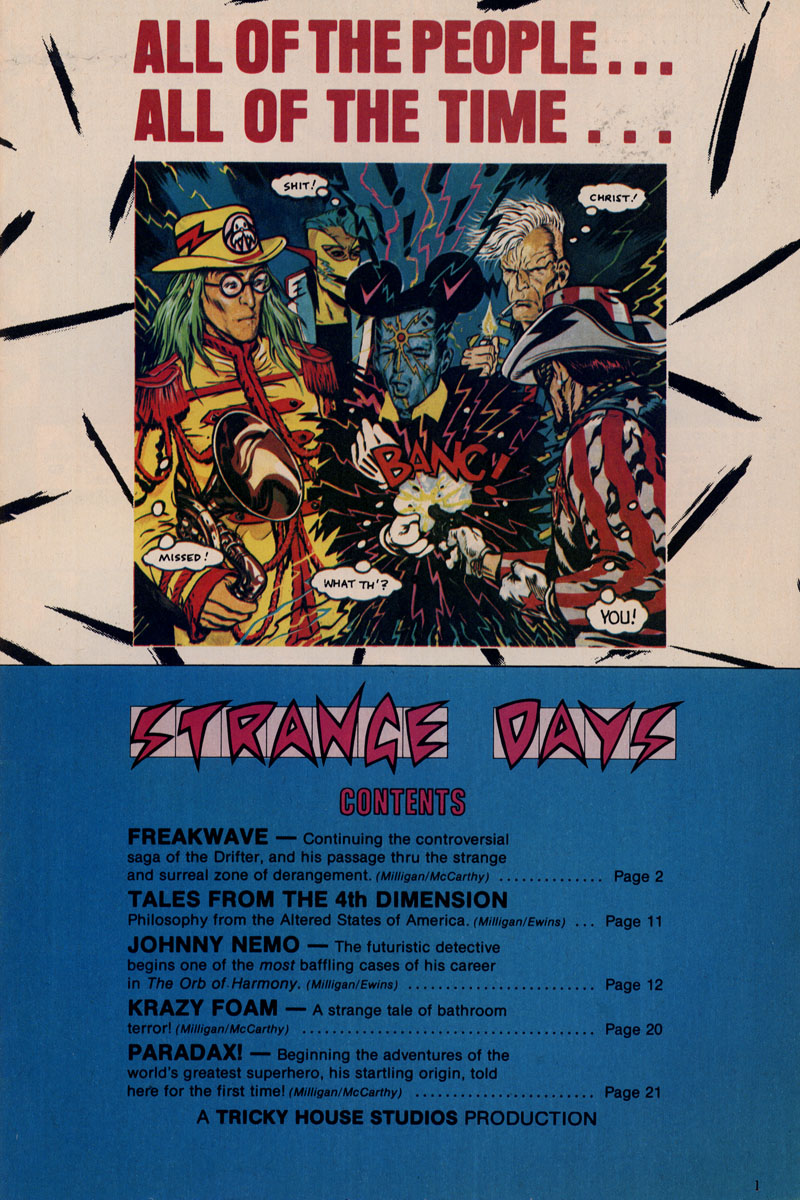Read online Strange Days comic -  Issue #1 - 3