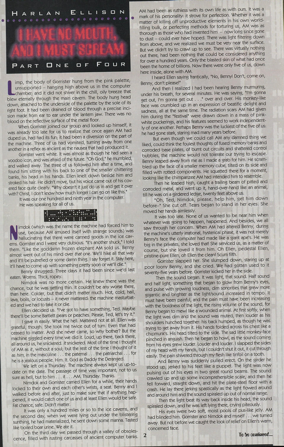 Read online Harlan Ellison's Dream Corridor comic -  Issue #1 - 4