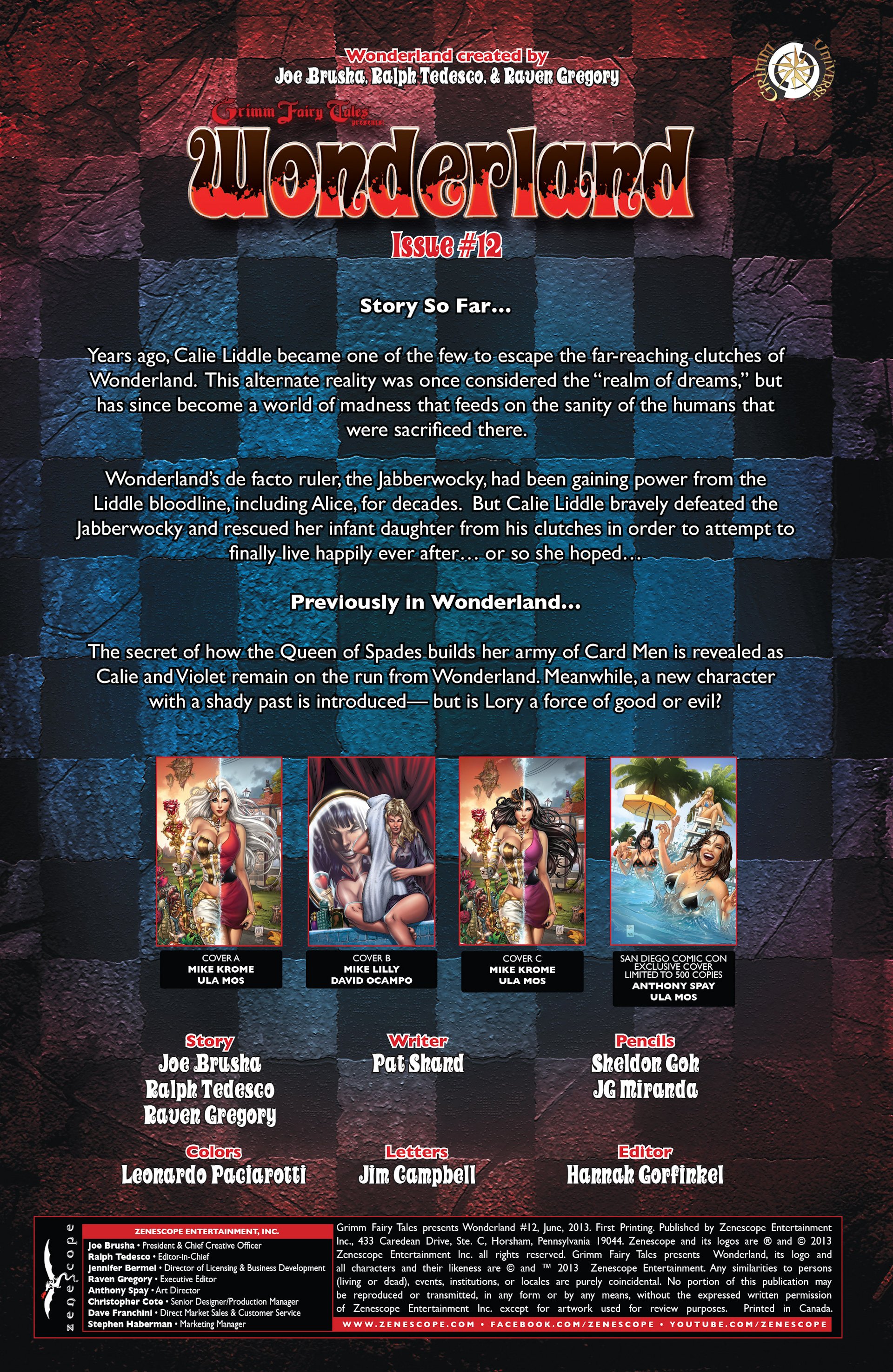 Read online Grimm Fairy Tales presents Wonderland comic -  Issue #12 - 2