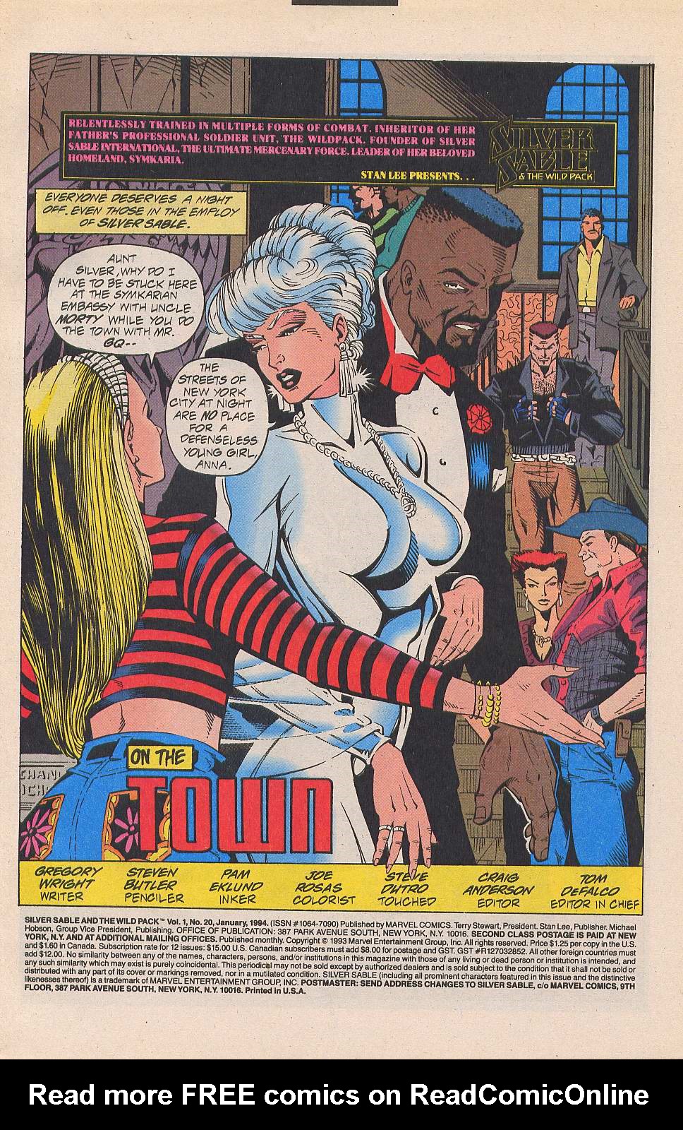 Read online Silver Sable and the Wild Pack comic -  Issue #20 - 2