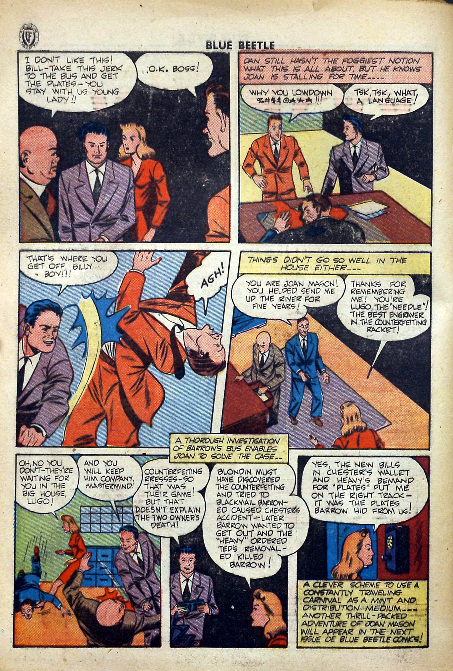 Read online The Blue Beetle comic -  Issue #37 - 19