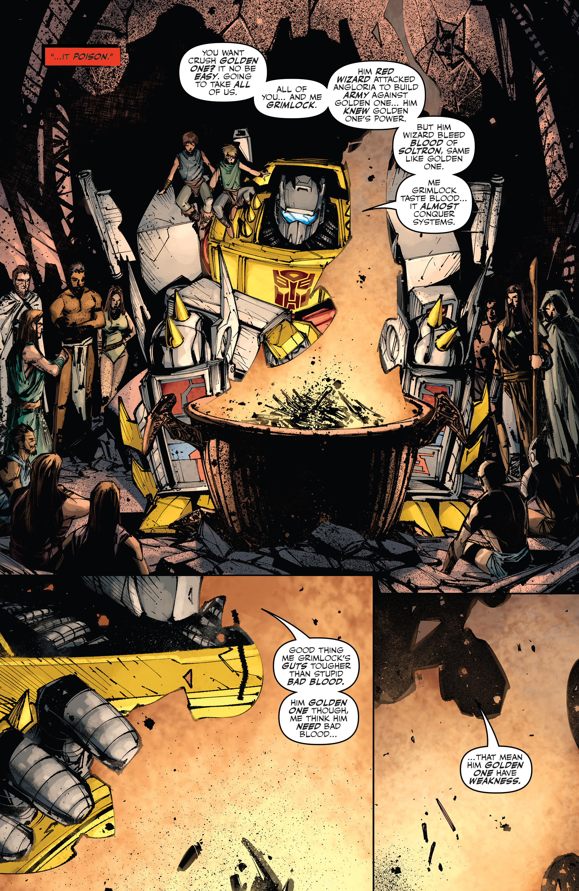 Read online Transformers: King Grimlock comic -  Issue #4 - 6