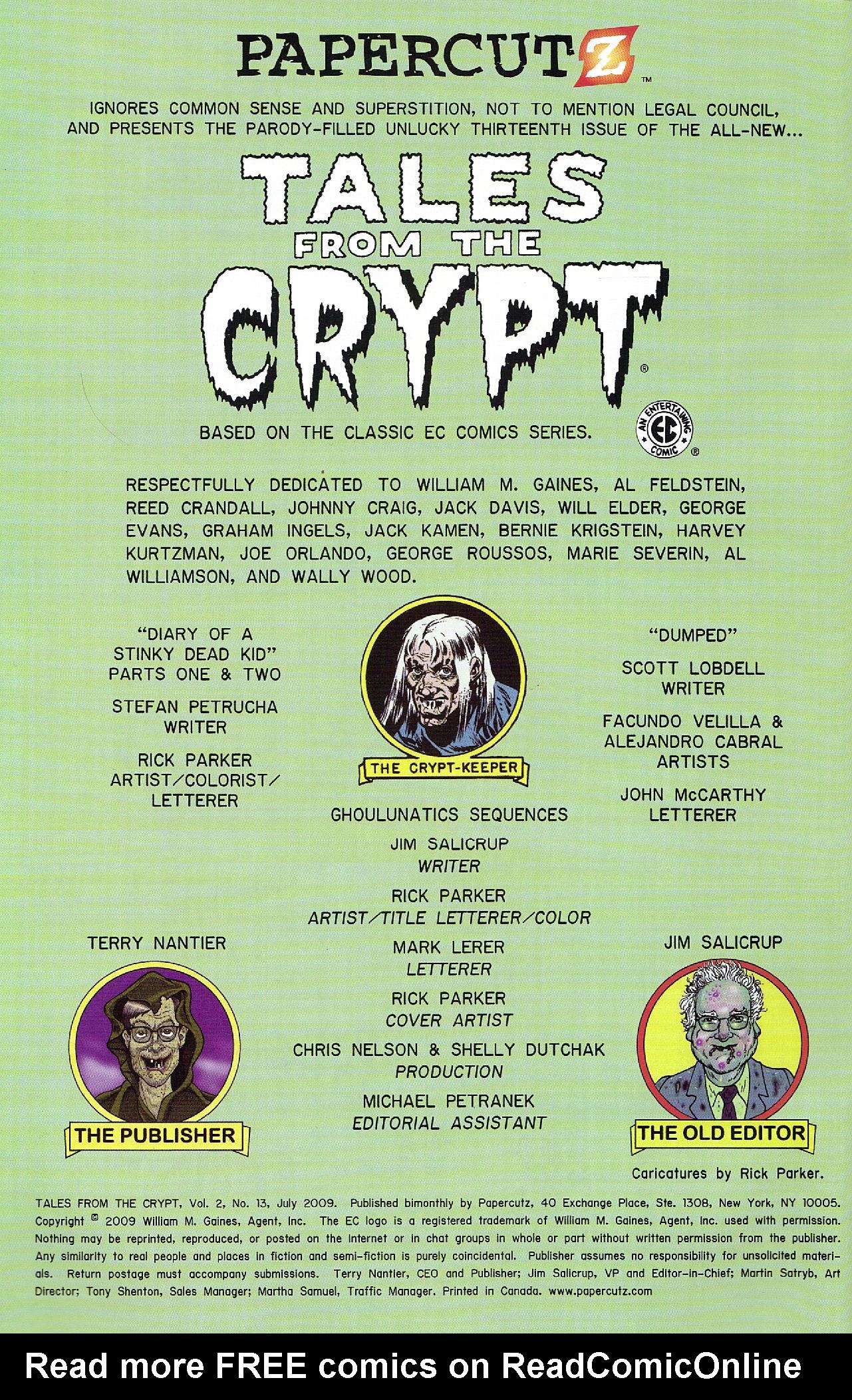 Read online Tales From The Crypt (2007) comic -  Issue #13 - 2