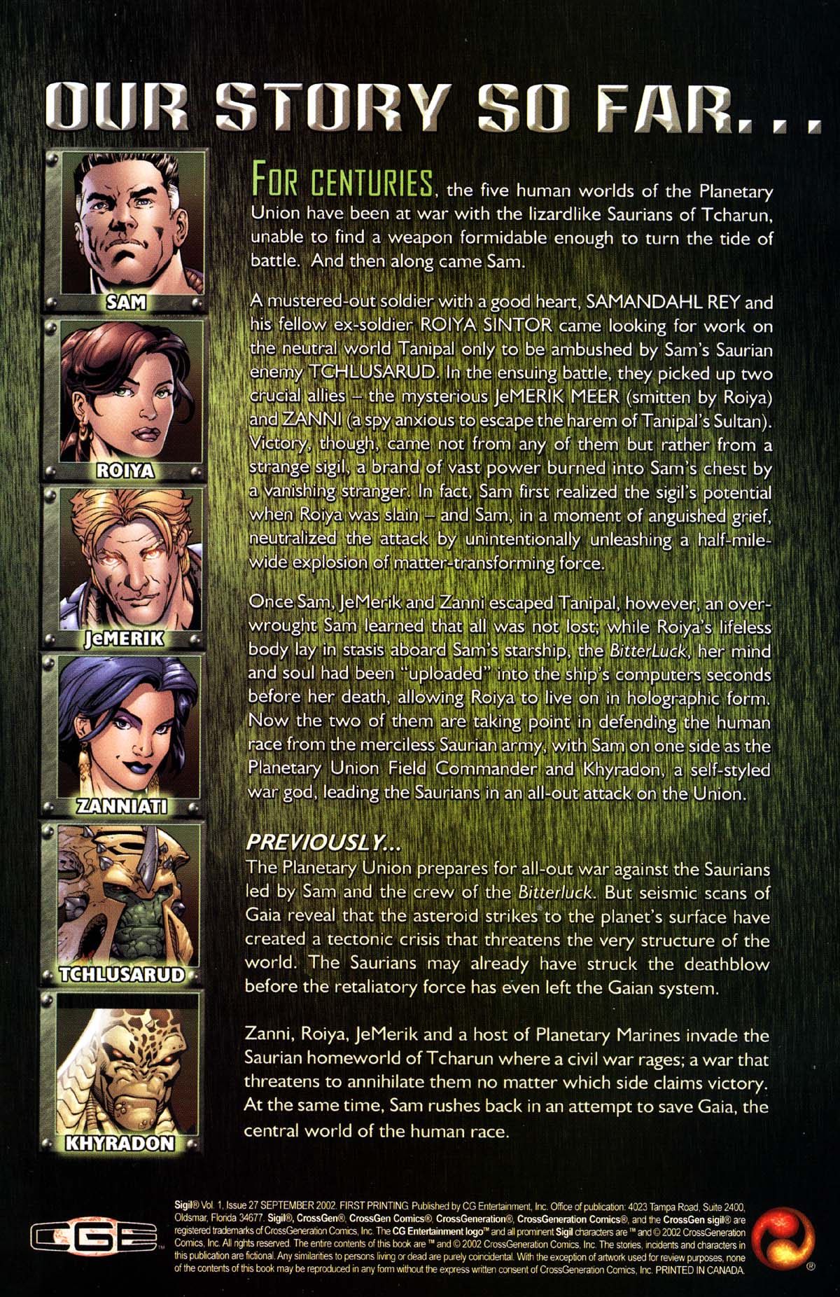 Read online Sigil (2000) comic -  Issue #27 - 2