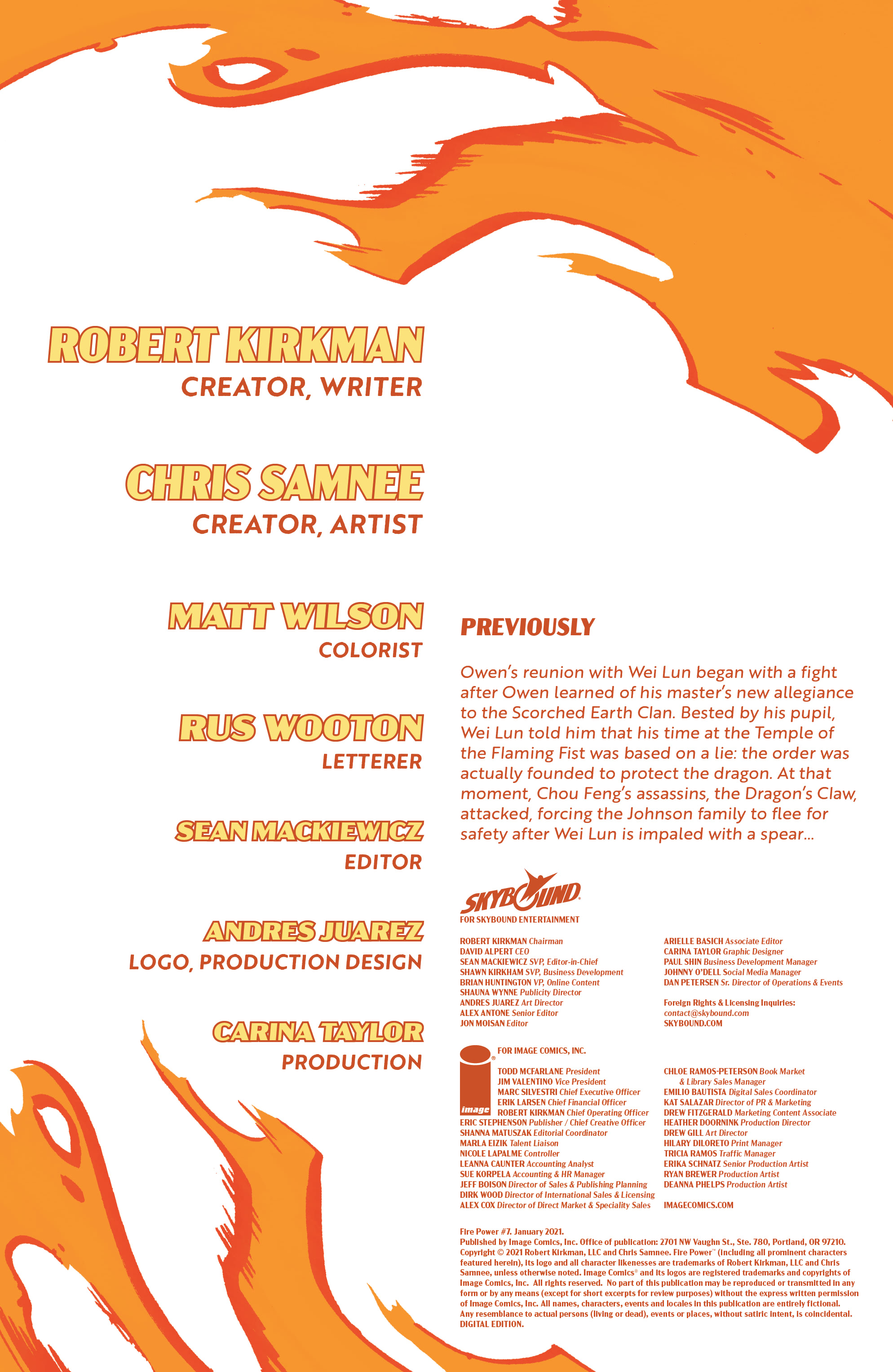 Read online Fire Power comic -  Issue #7 - 2