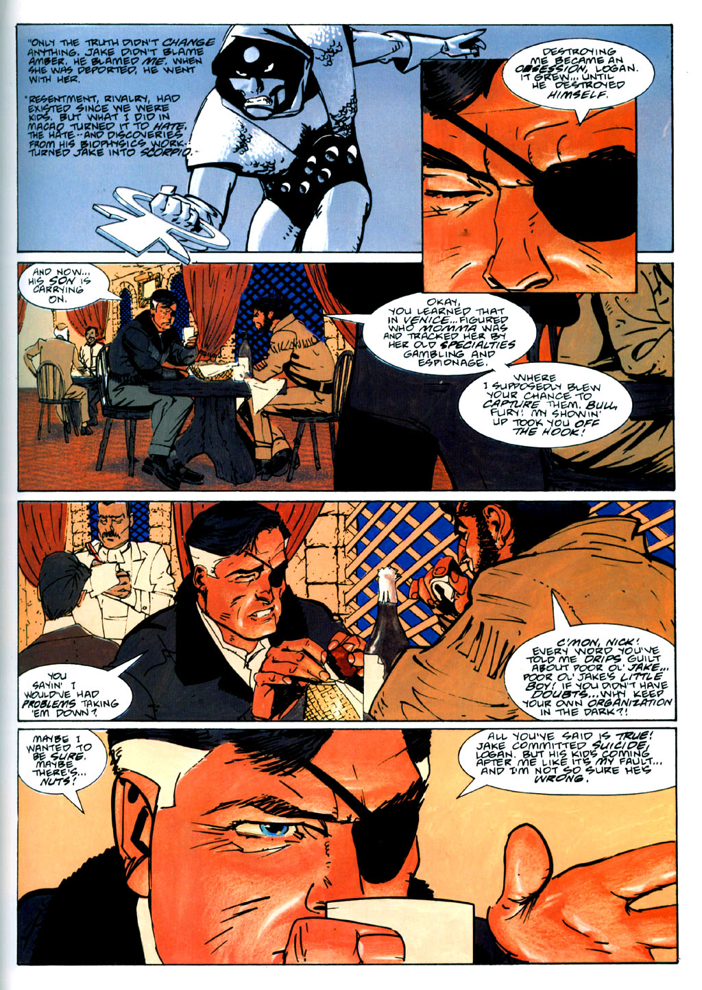 Read online Marvel Graphic Novel comic -  Issue #50 - Wolverine & Nick Fury - The Scorpio Connection - 46