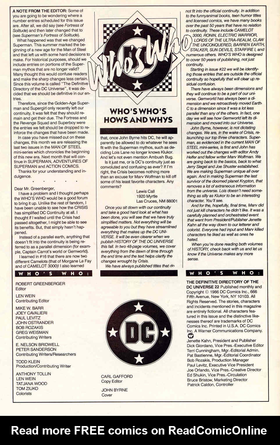 Read online Who's Who: The Definitive Directory of the DC Universe comic -  Issue #22 - 3