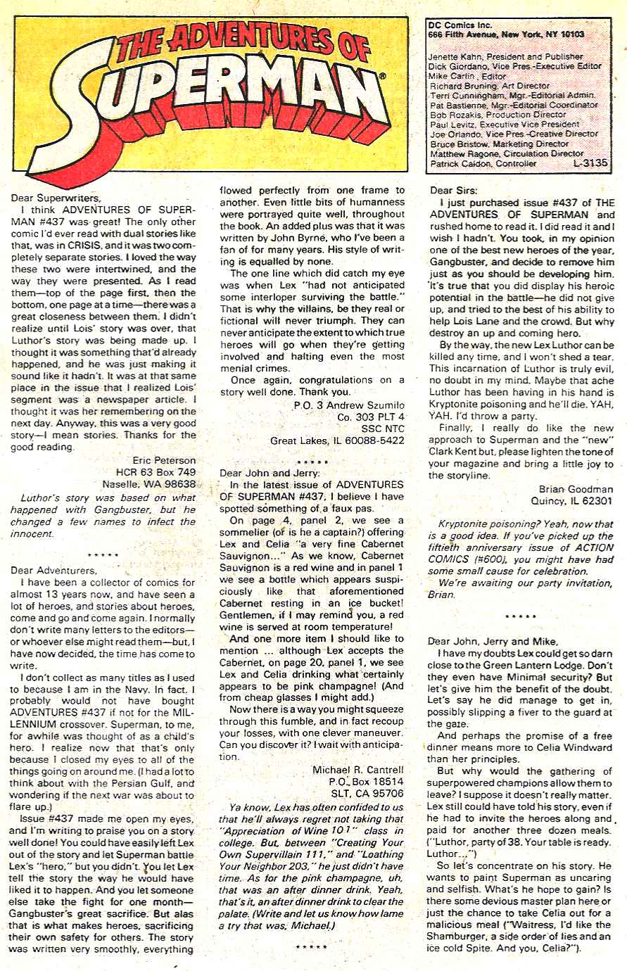 Read online Adventures of Superman (1987) comic -  Issue #441 - 24