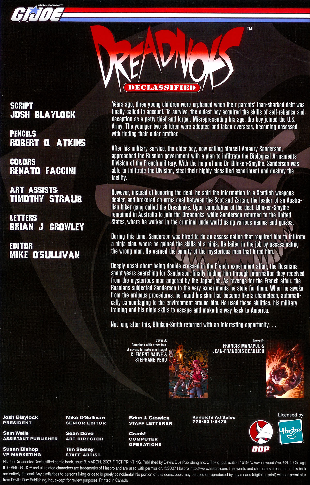 Read online G.I. Joe Dreadnoks: Declassified comic -  Issue #3 - 3