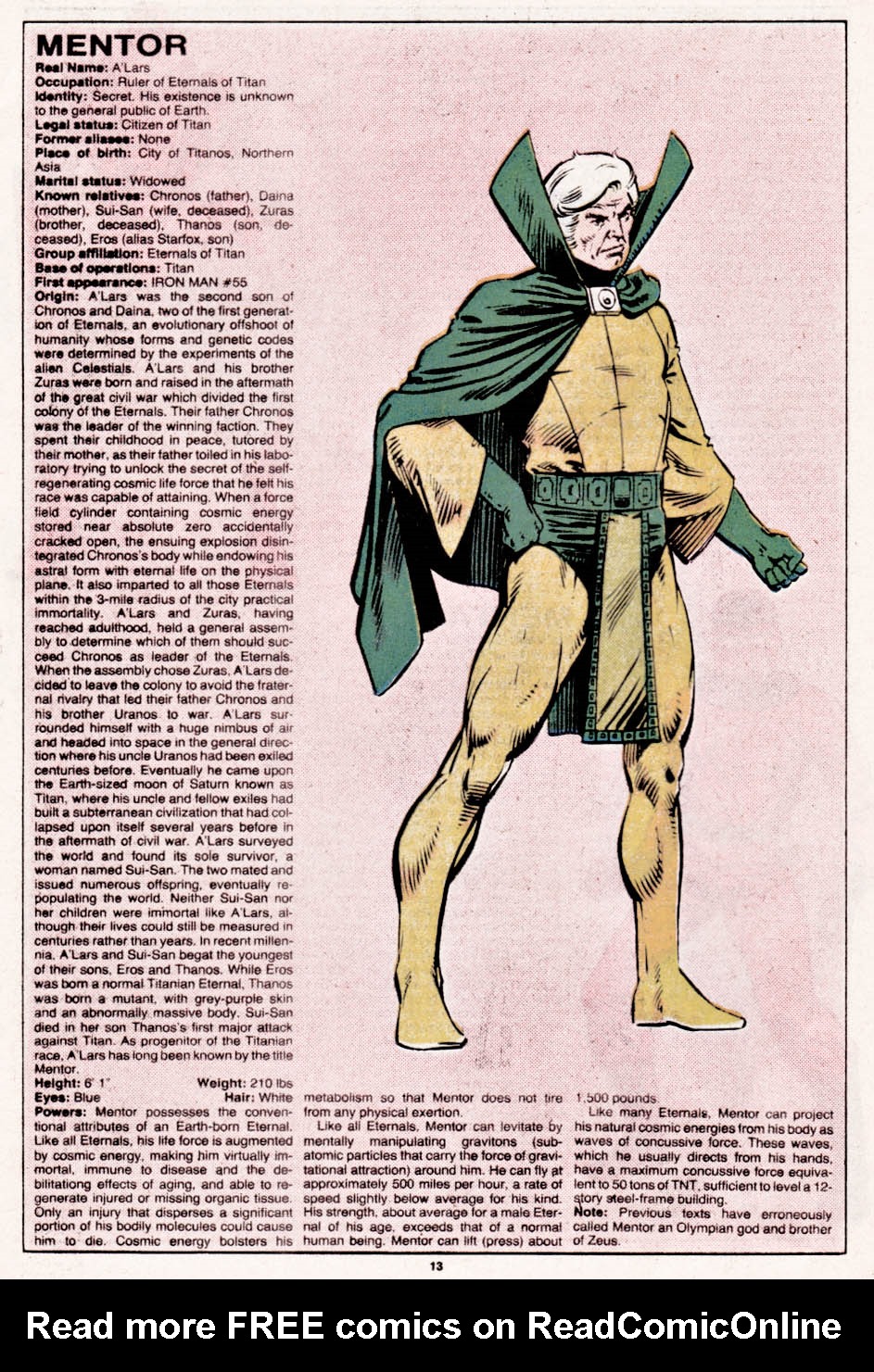 Read online The Official Handbook of the Marvel Universe comic -  Issue #7 - 14
