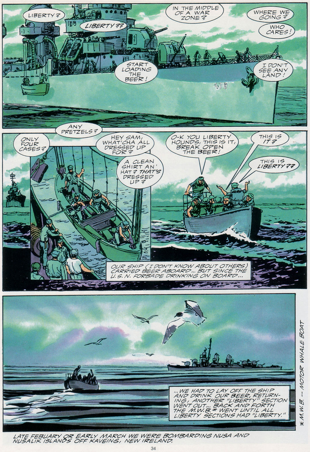 Read online Marvel Graphic Novel comic -  Issue #30 - A Sailor's Story - 40