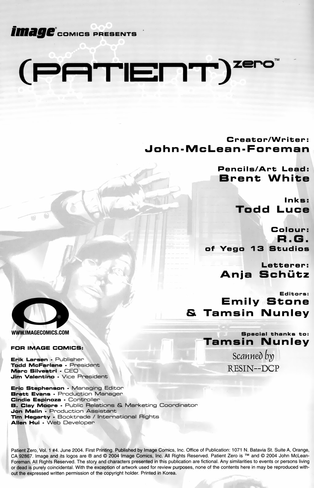 Read online Patient Zero comic -  Issue #4 - 2