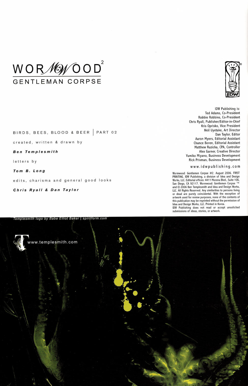 Read online Wormwood: Gentleman Corpse comic -  Issue #2 - 2