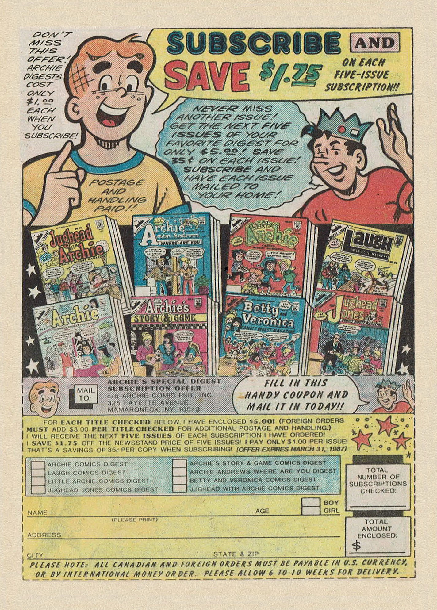 Read online Archie...Archie Andrews, Where Are You? Digest Magazine comic -  Issue #49 - 17