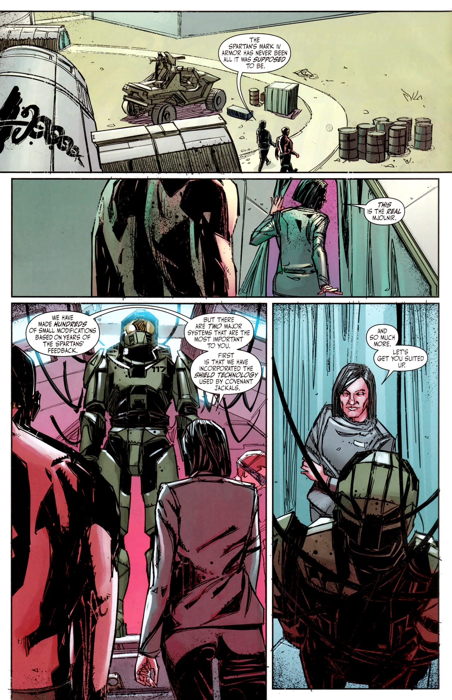 Read online Halo: Fall Of Reach - Invasion comic -  Issue #1 - 14