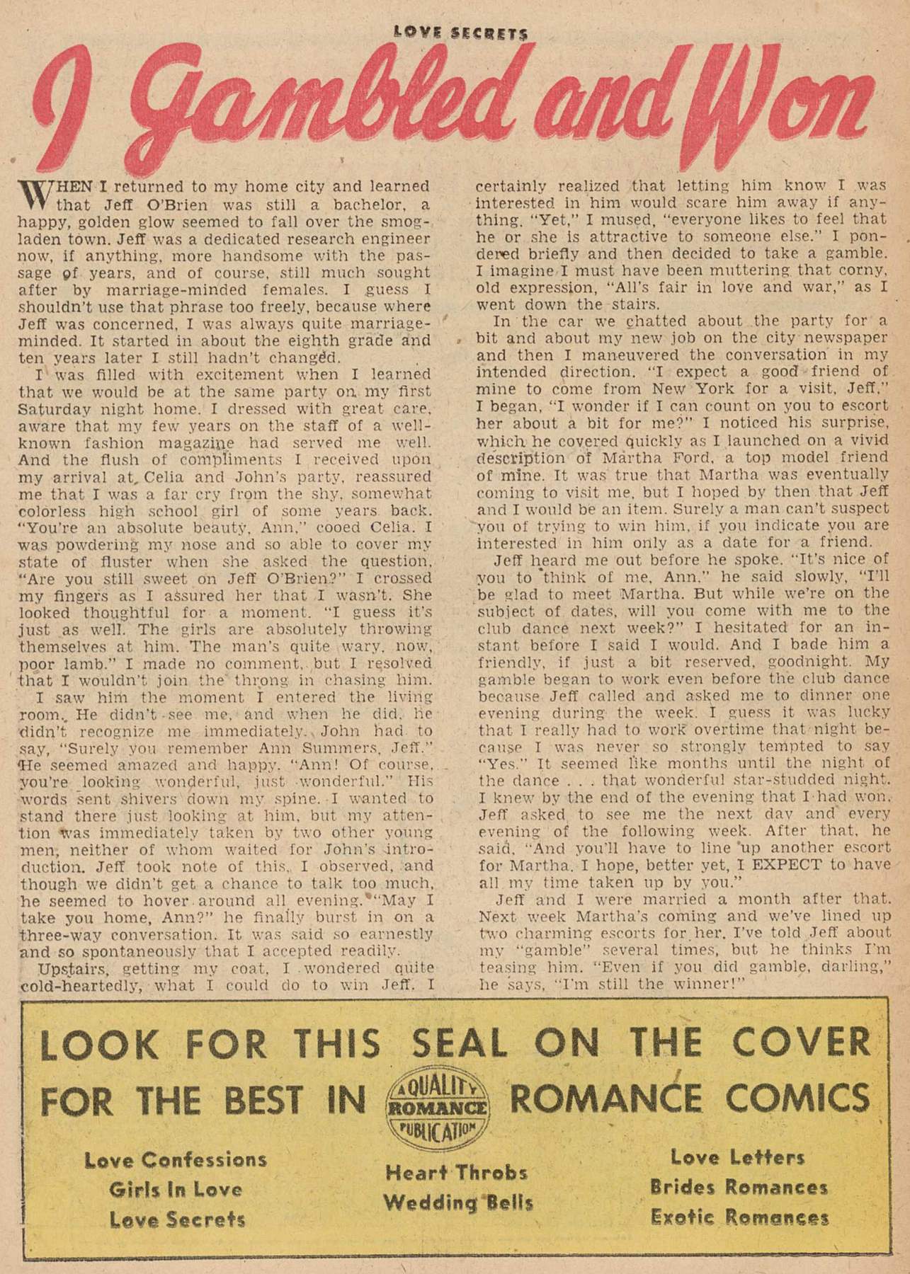 Read online Love Secrets (1953) comic -  Issue #54 - 26