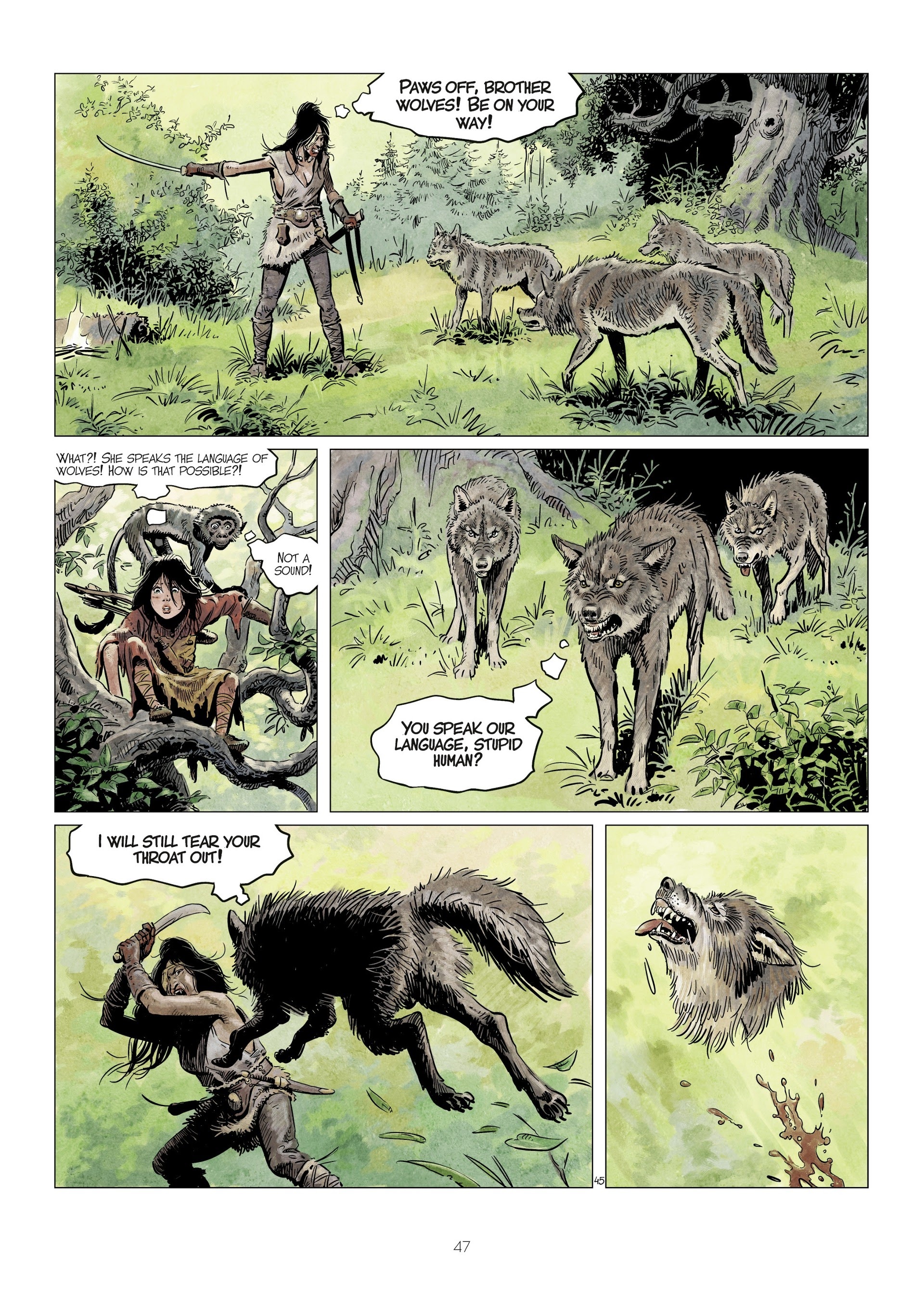 Read online The World of Thorgal: Wolfcub comic -  Issue #4 - 49
