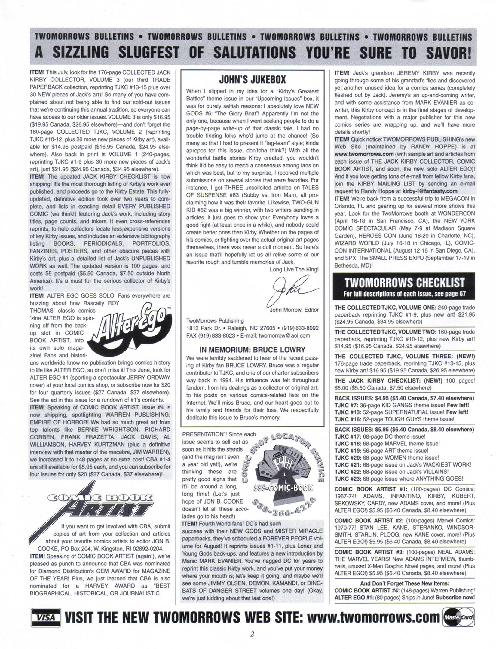 Read online The Jack Kirby Collector comic -  Issue #24 - 2
