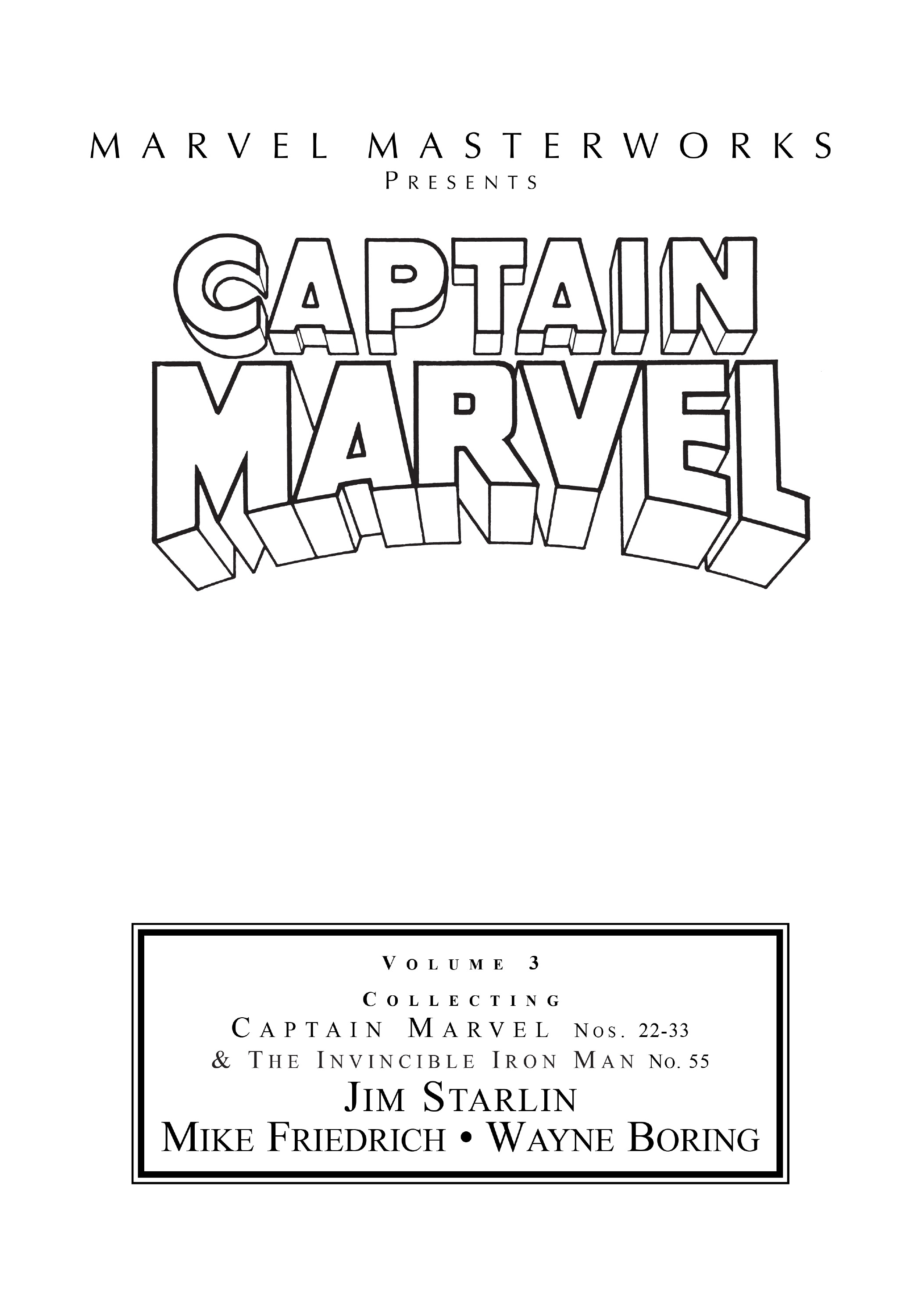 Read online Marvel Masterworks: Captain Marvel comic -  Issue # TPB 3 (Part 1) - 2