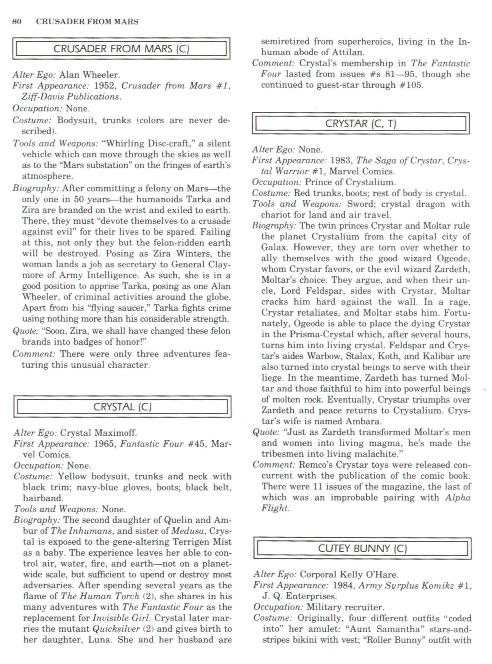 Read online The Encyclopedia of Superheroes comic -  Issue # TPB (Part 1) - 98
