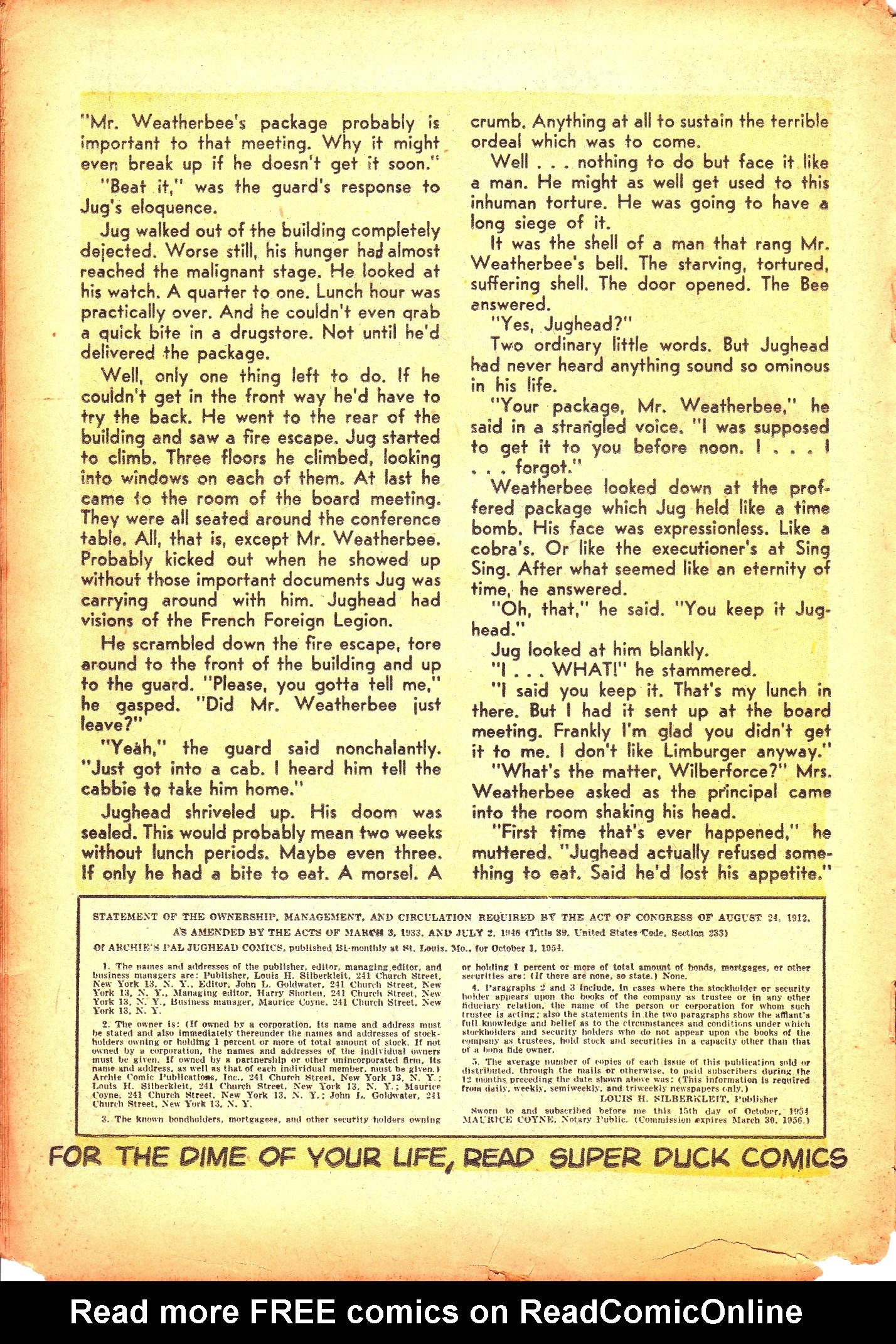 Read online Archie's Pal Jughead comic -  Issue #29 - 18