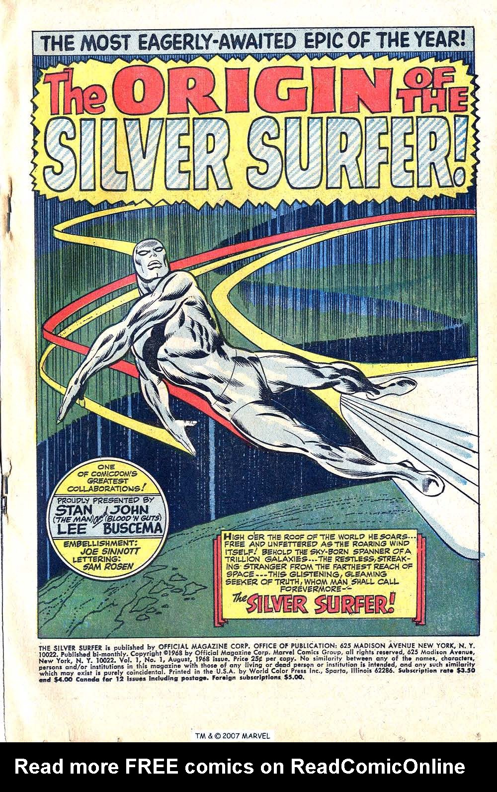 Read online Silver Surfer (1968) comic -  Issue #1 - 3