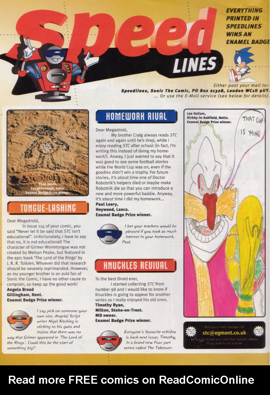 Read online Sonic the Comic comic -  Issue #134 - 22