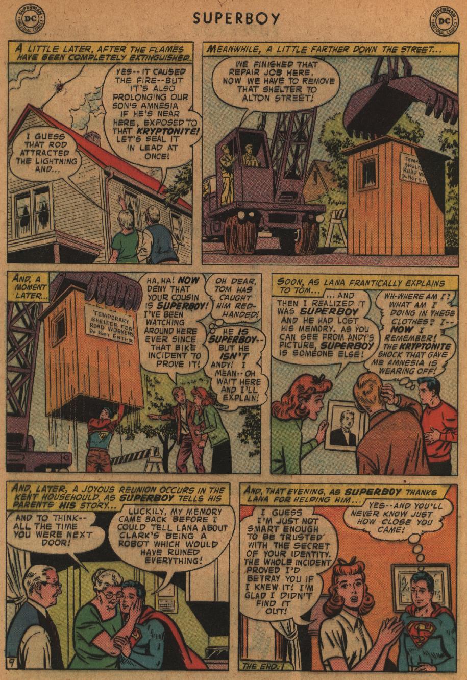 Read online Superboy (1949) comic -  Issue #63 - 30