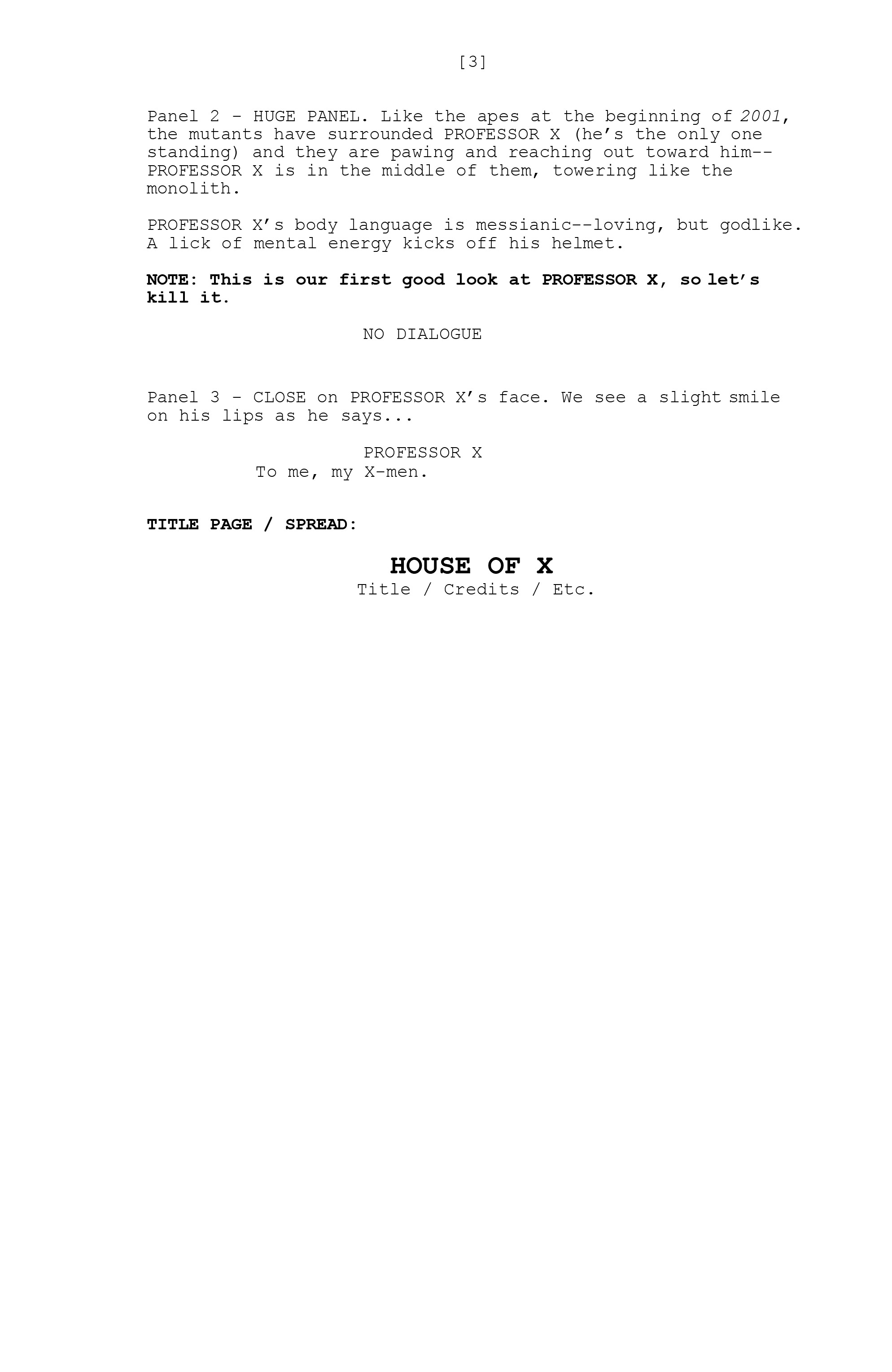 Read online House of X comic -  Issue # _Director's Cut - 70