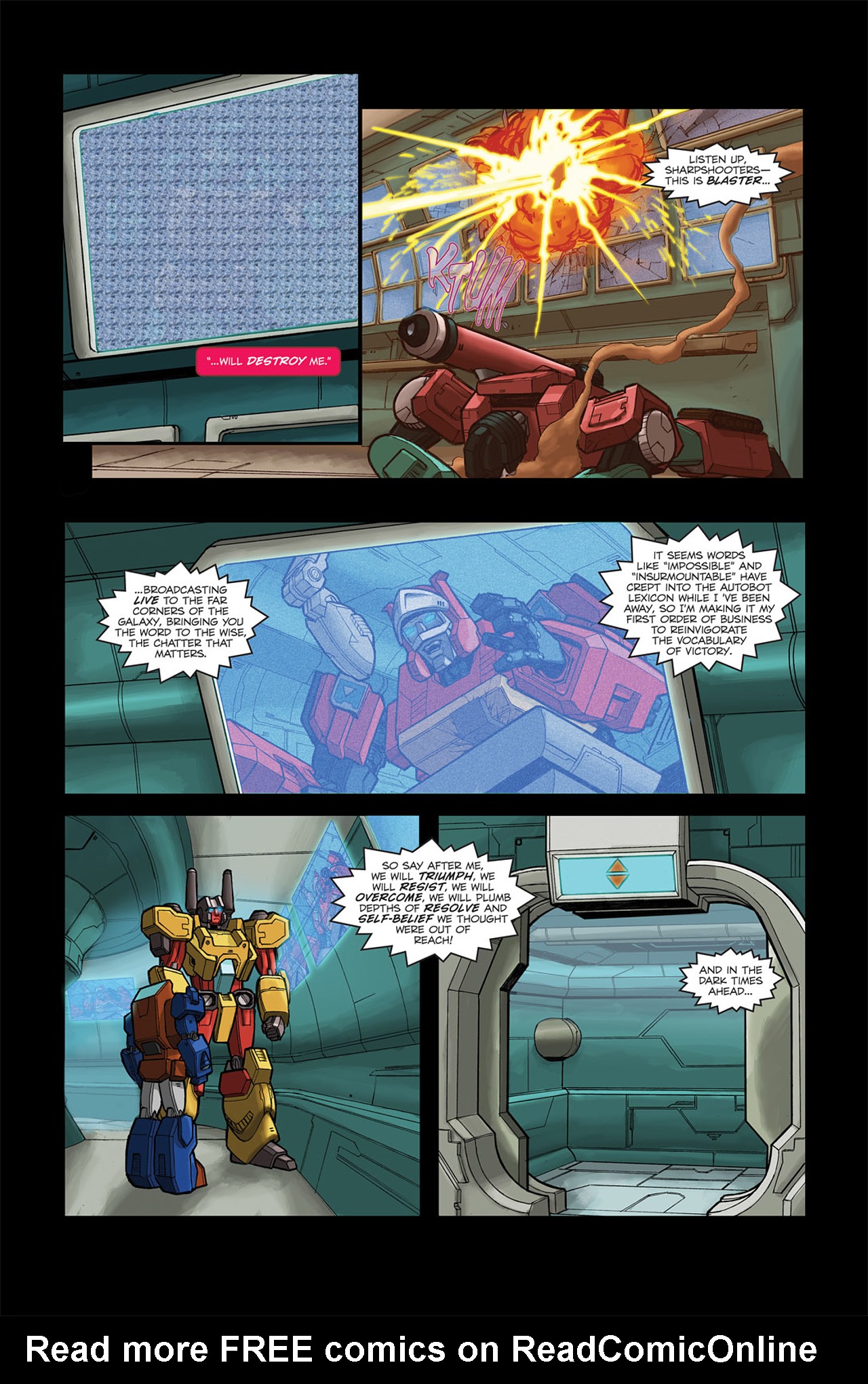 Read online Transformers Spotlight: Blaster comic -  Issue # Full - 17