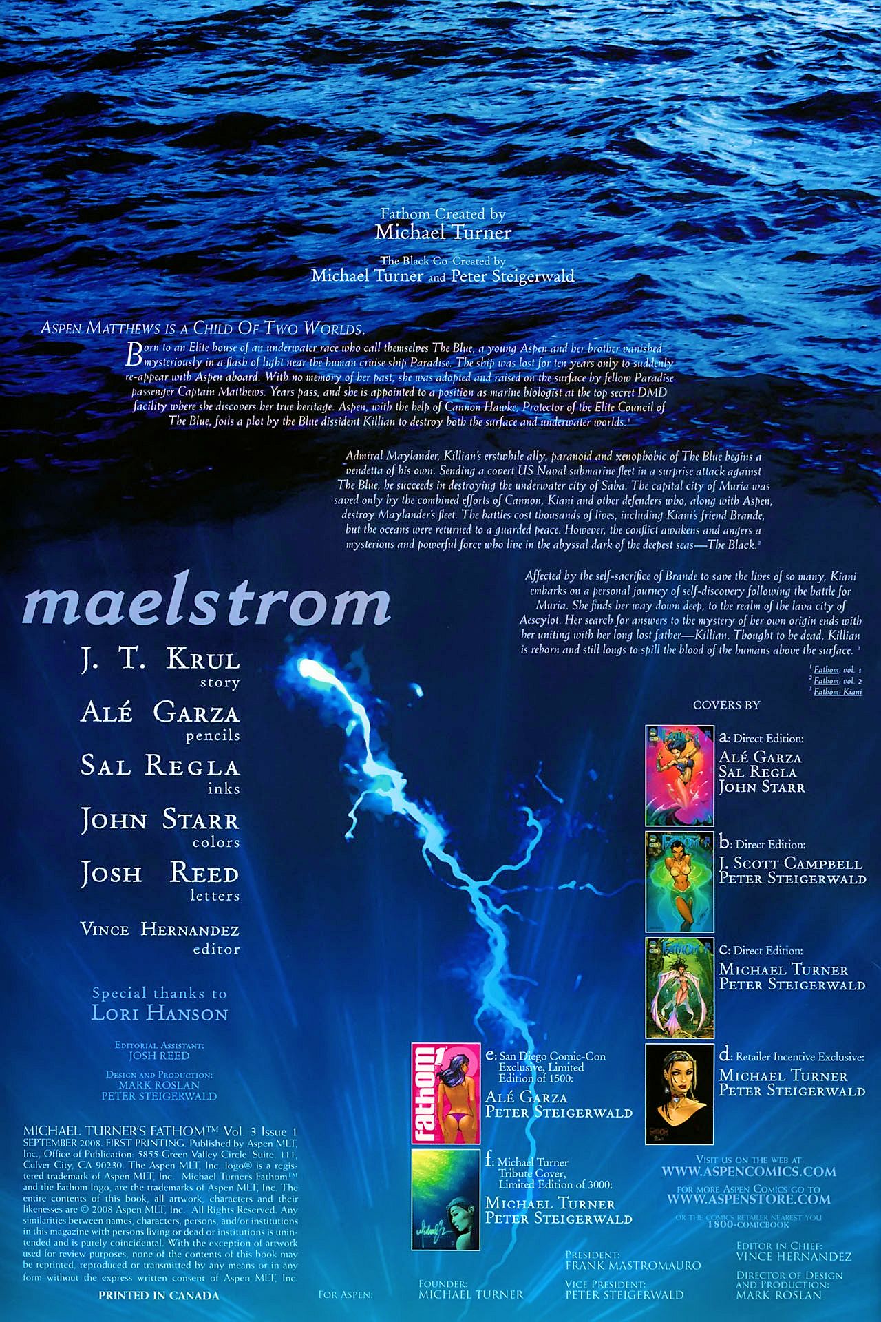 Read online Fathom (2008) comic -  Issue #1 - 2