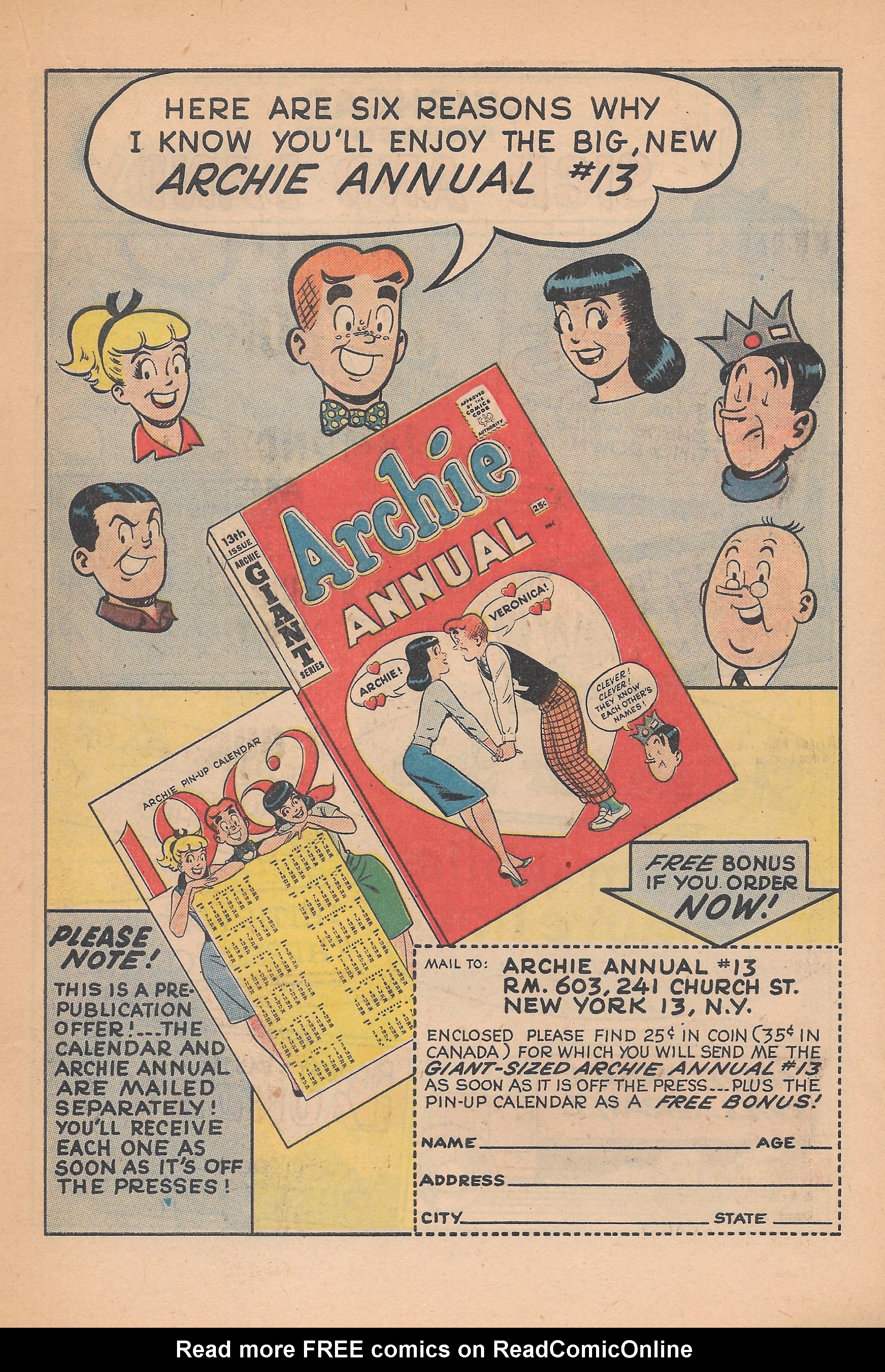 Read online Archie's Joke Book Magazine comic -  Issue #56 - 19