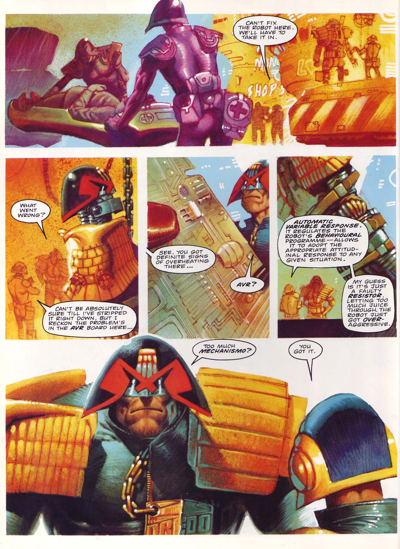 Read online Judge Dredd: Mechanismo comic -  Issue # TPB - 37