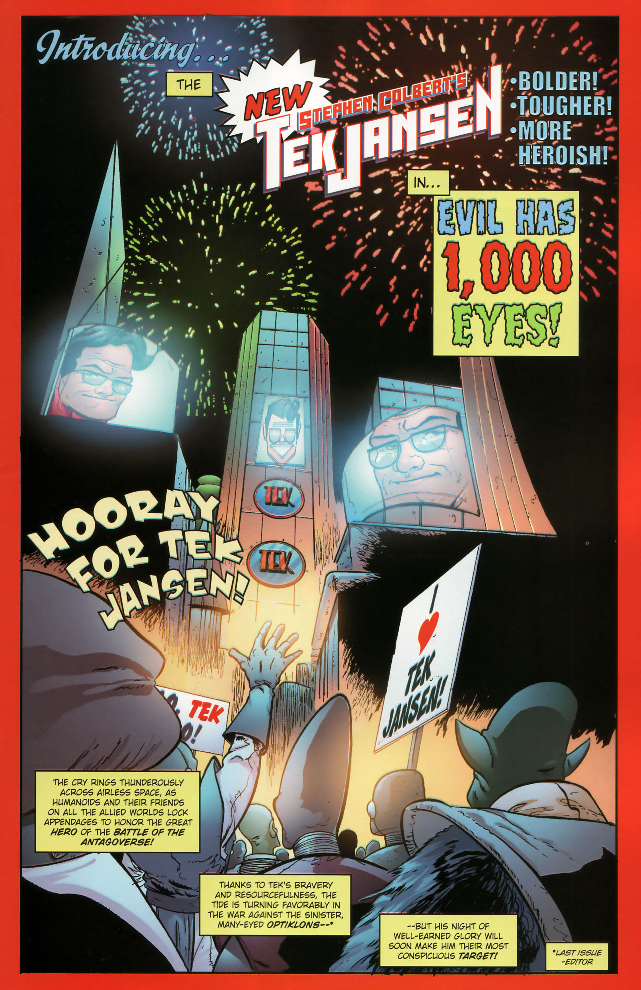 Read online Stephen Colbert's Tek Jansen comic -  Issue #3 - 3