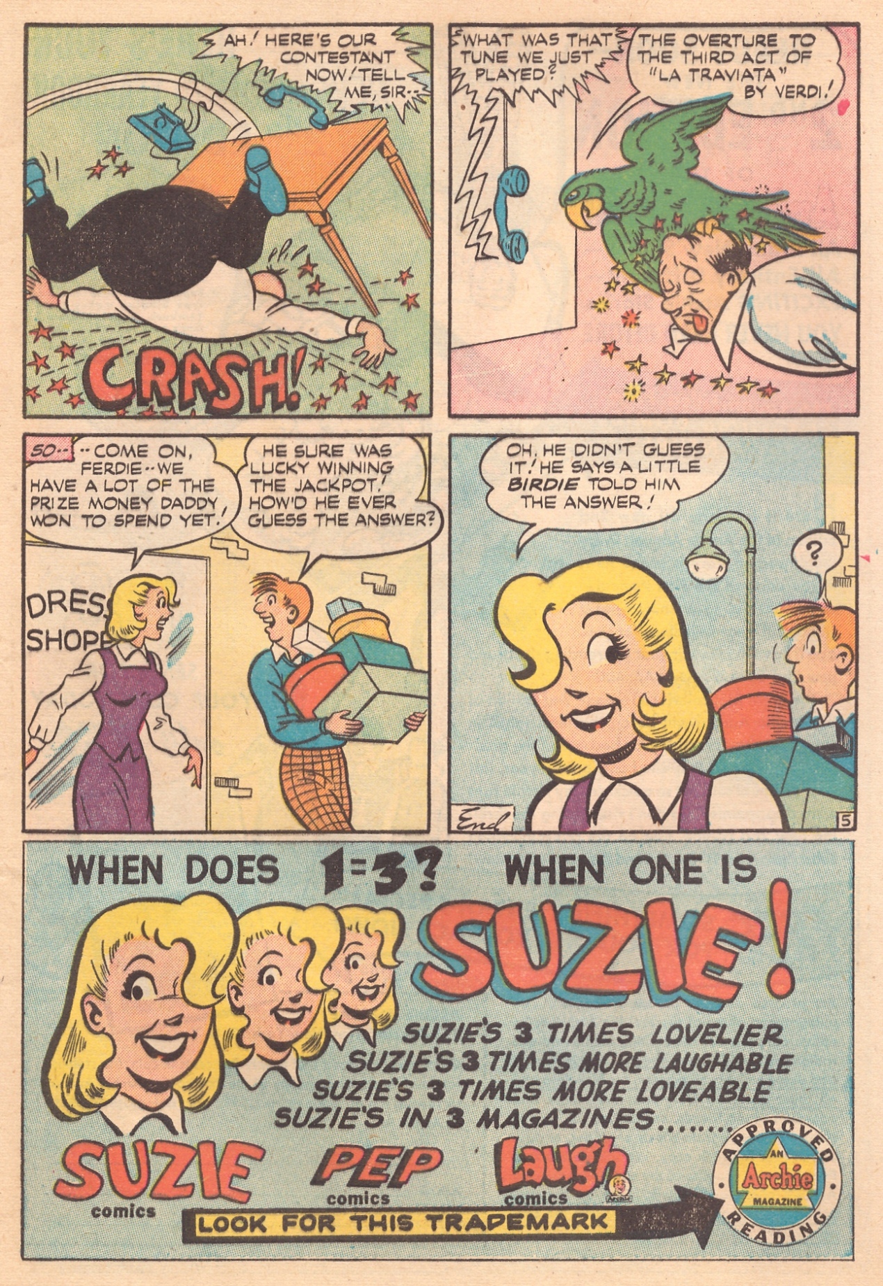 Read online Suzie Comics comic -  Issue #75 - 7