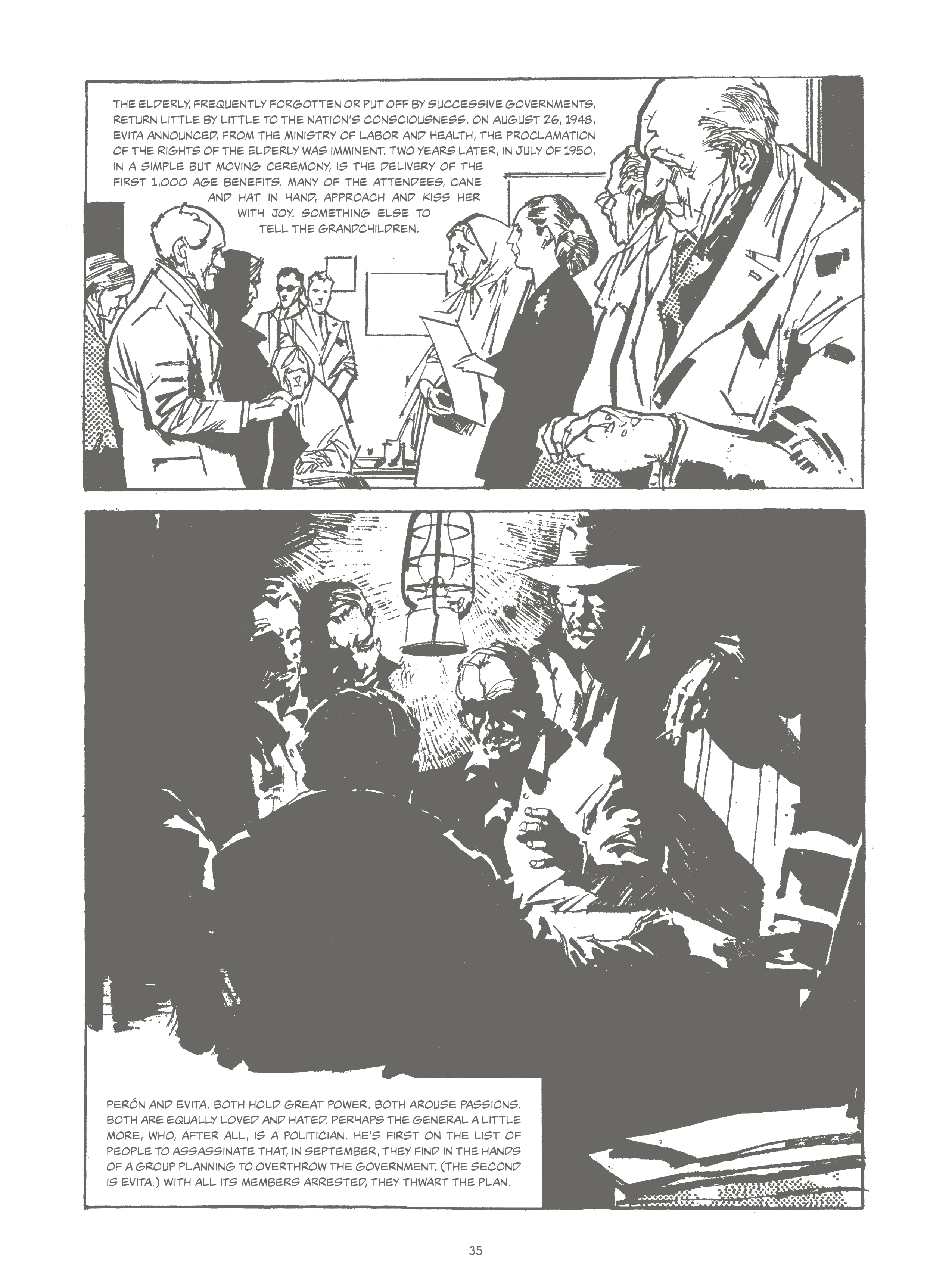 Read online Evita, the Life and Work of Eva Perón comic -  Issue # TPB - 40