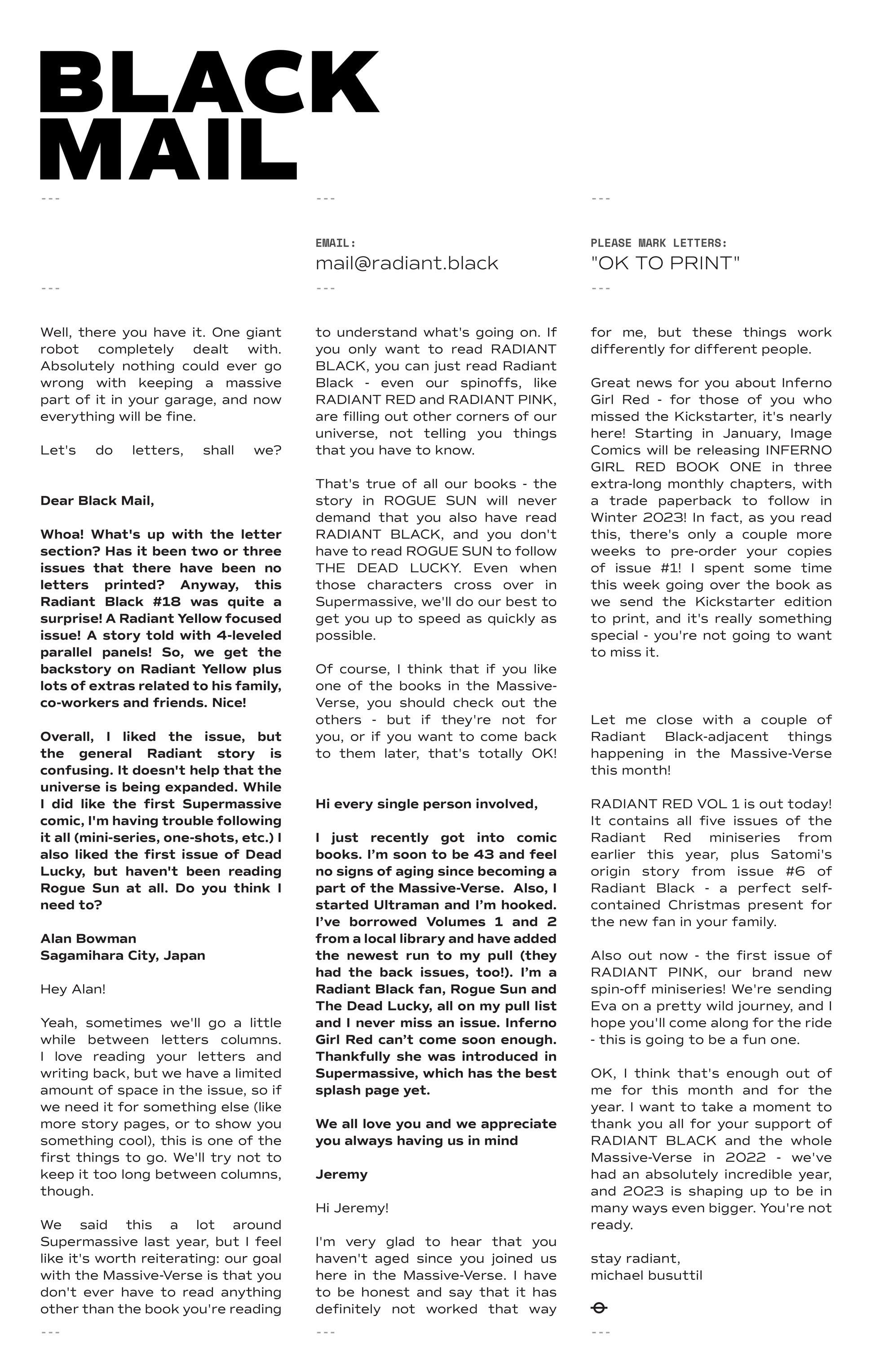 Read online Radiant Black comic -  Issue #20 - 27