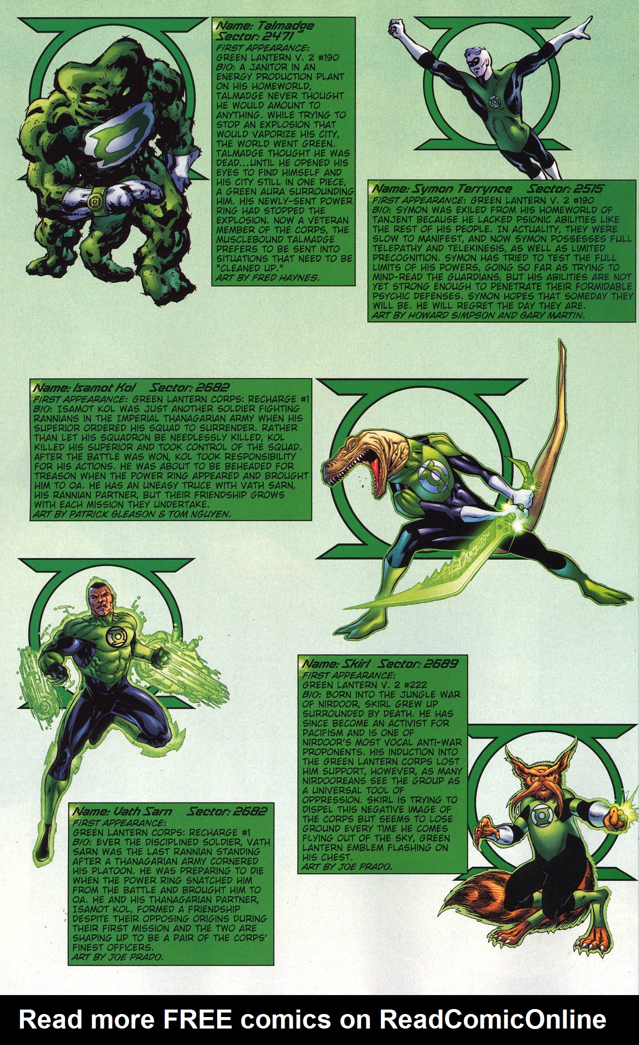 Read online Green Lantern/Sinestro Corps Secret Files comic -  Issue # Full - 31