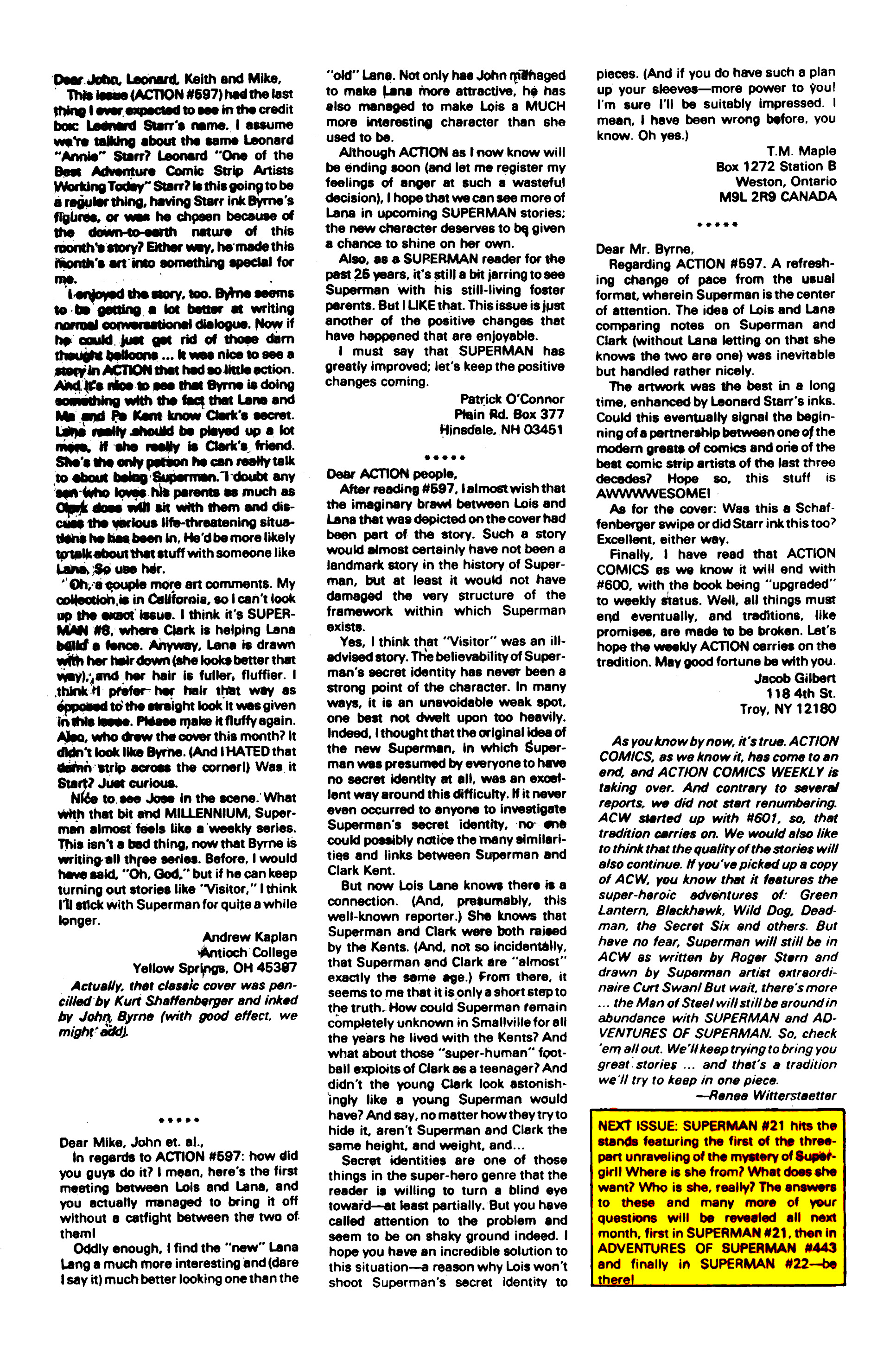 Read online Superman (1987) comic -  Issue #20 - 25