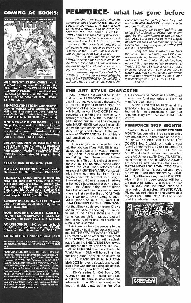 Read online Femforce comic -  Issue #102 - 2