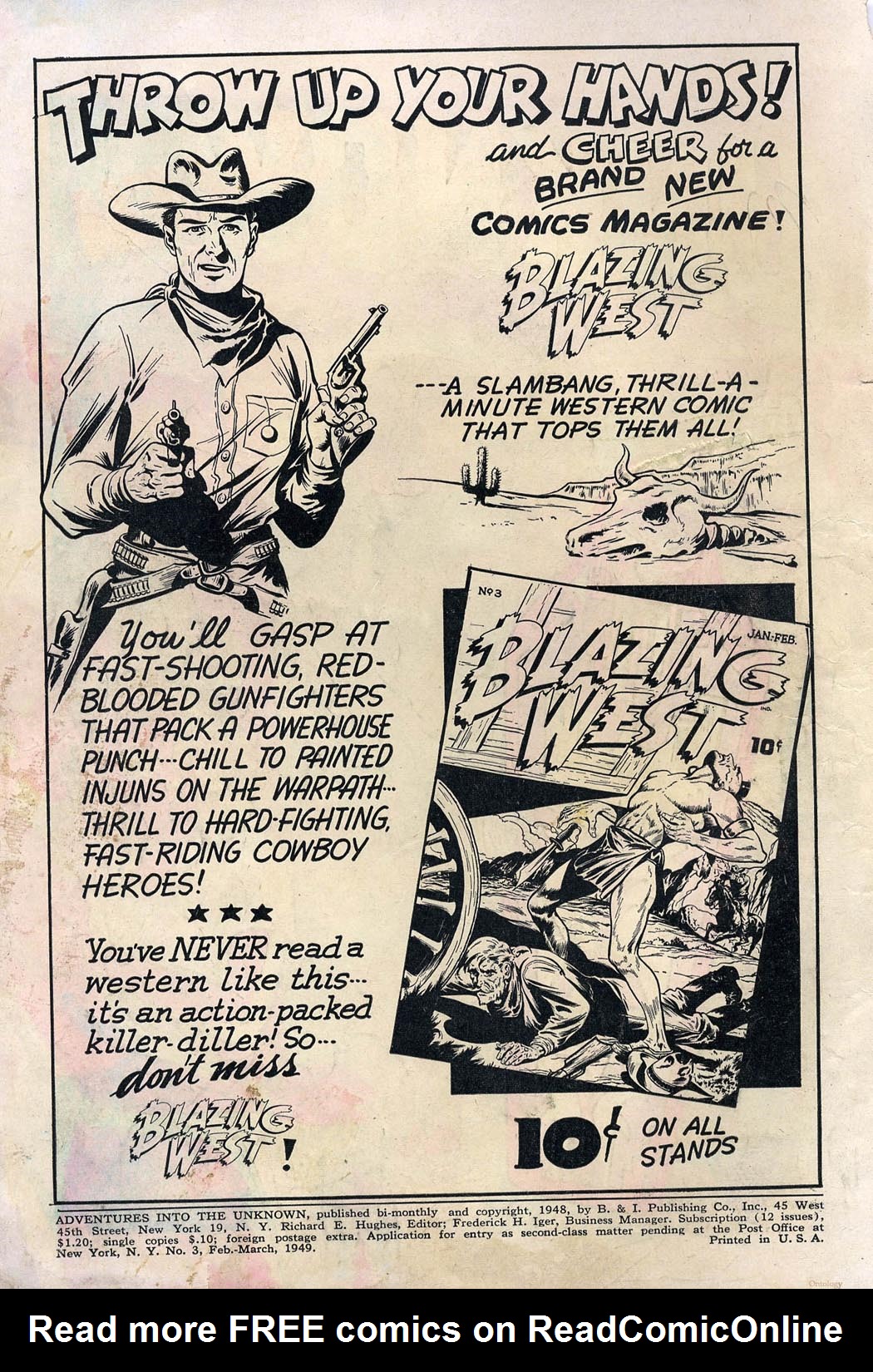 Read online Adventures Into The Unknown comic -  Issue #3 - 2